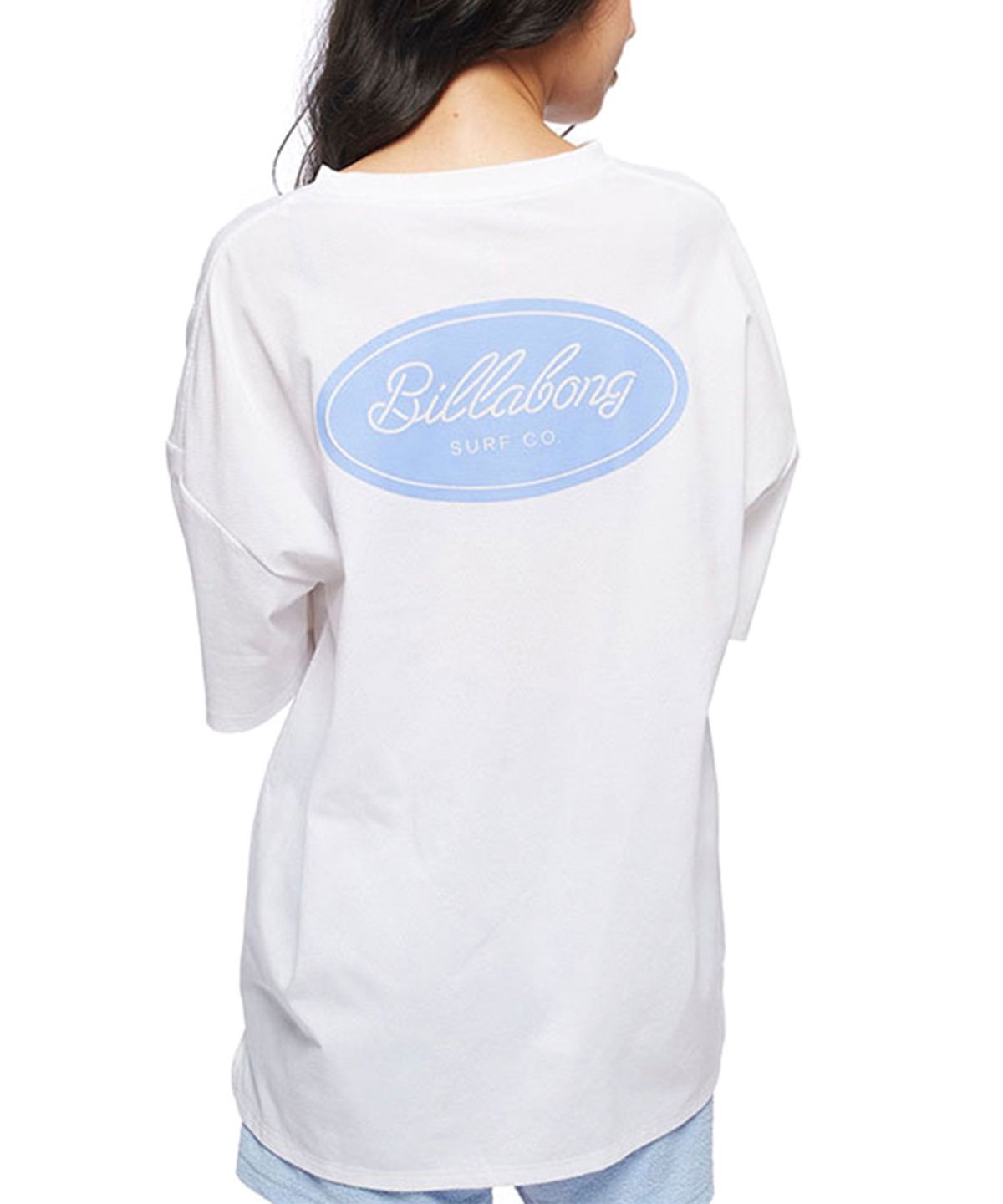 빌라봉(BILLABONG) 여성 이클립스 로고 루즈핏 반소매 티셔츠 WHITE