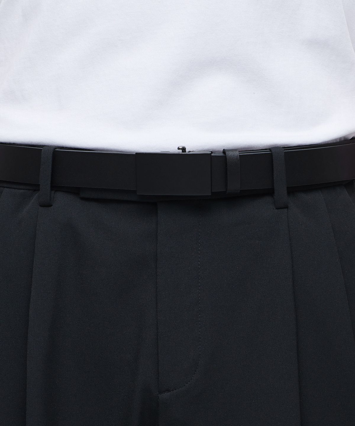 무신사 스탠다드(MUSINSA STANDARD) 오토매틱 플레이트 레더 벨트_30mm