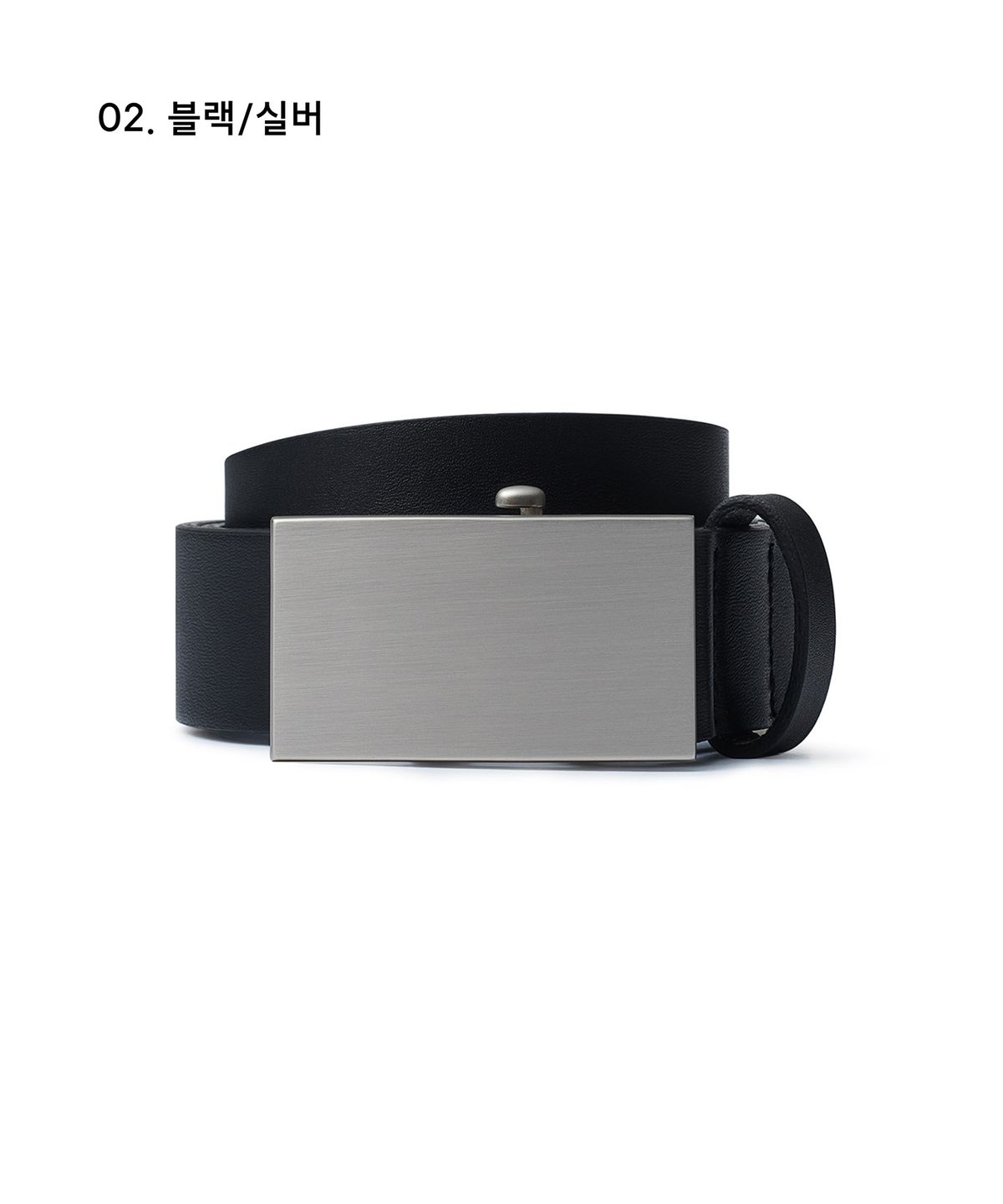 무신사 스탠다드(MUSINSA STANDARD) 오토매틱 플레이트 레더 벨트_30mm