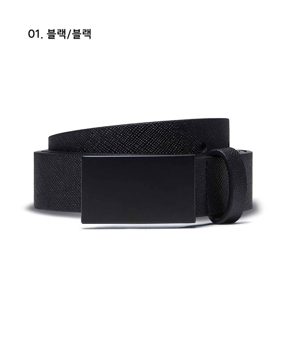 무신사 스탠다드(MUSINSA STANDARD) 플레이트 사피아노 신세틱 레더 벨트_25mm