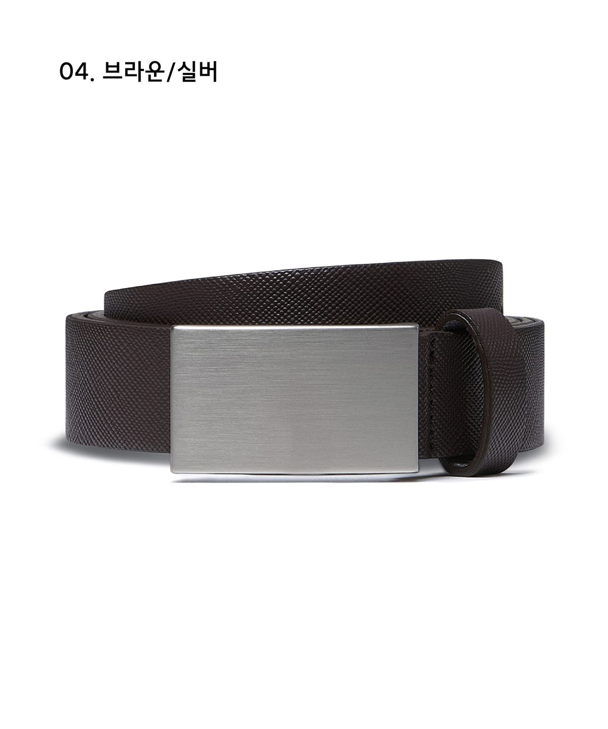 무신사 스탠다드(MUSINSA STANDARD) 플레이트 사피아노 신세틱 레더 벨트_25mm
