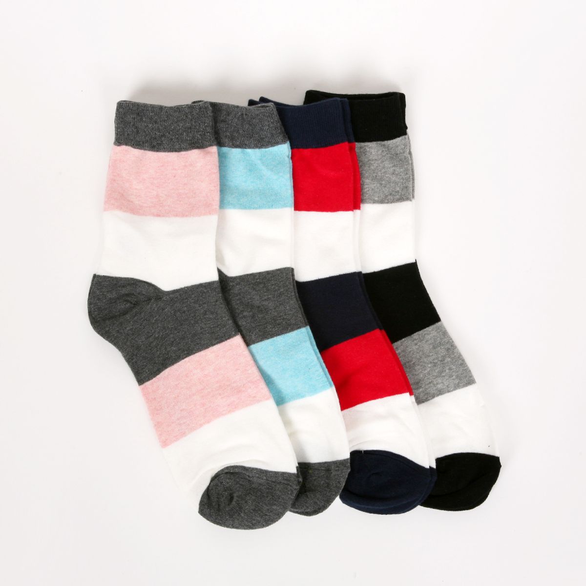 삭스에이(SOCKSA) [10PACK] 유니섹스 베이직 200N 쓰리톤 긴양말