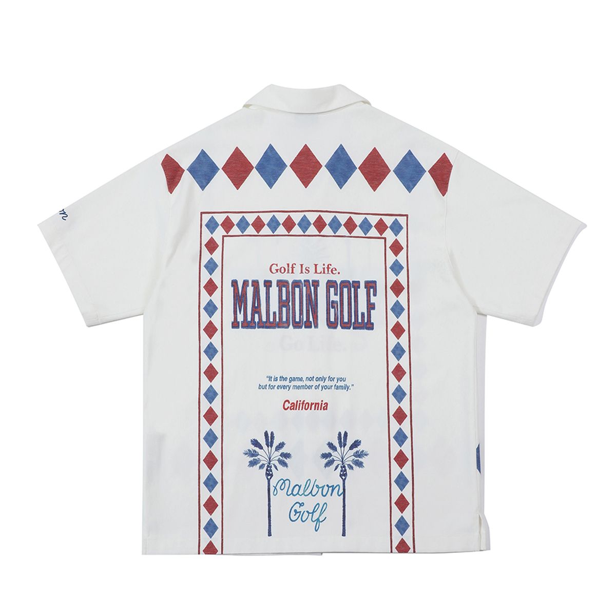 말본 골프(MALBON GOLF) California 버튼업 셔츠 화이트 (MAN)