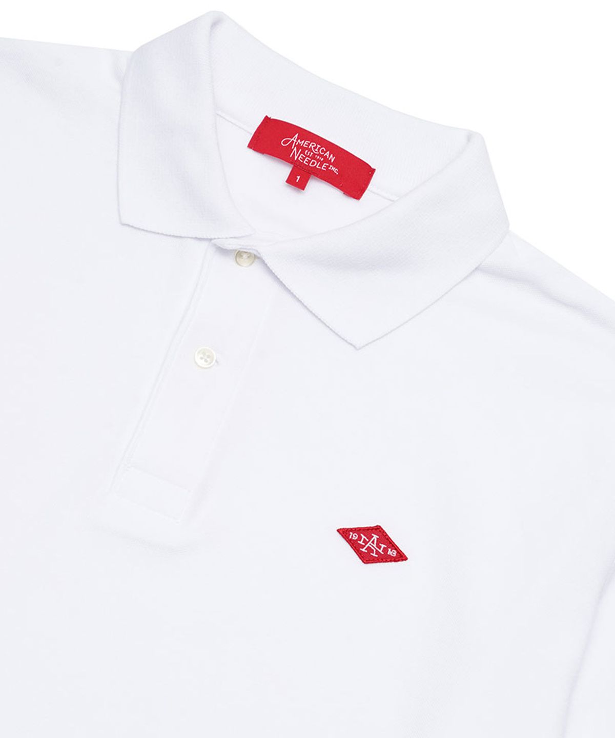 아메리칸니들(AMERICAN NEEDLE) AN BASIC POLO-SHIRT - WHITE