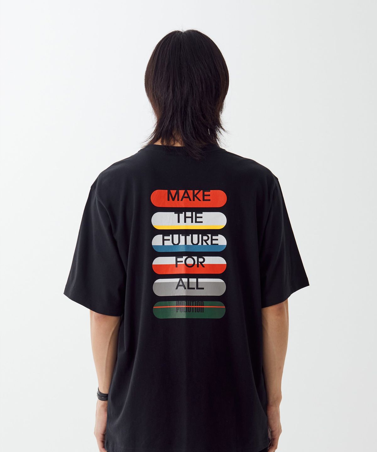 폴루션(POLLUTION) Board Half T-shirt(PUNCMTS008_BK)