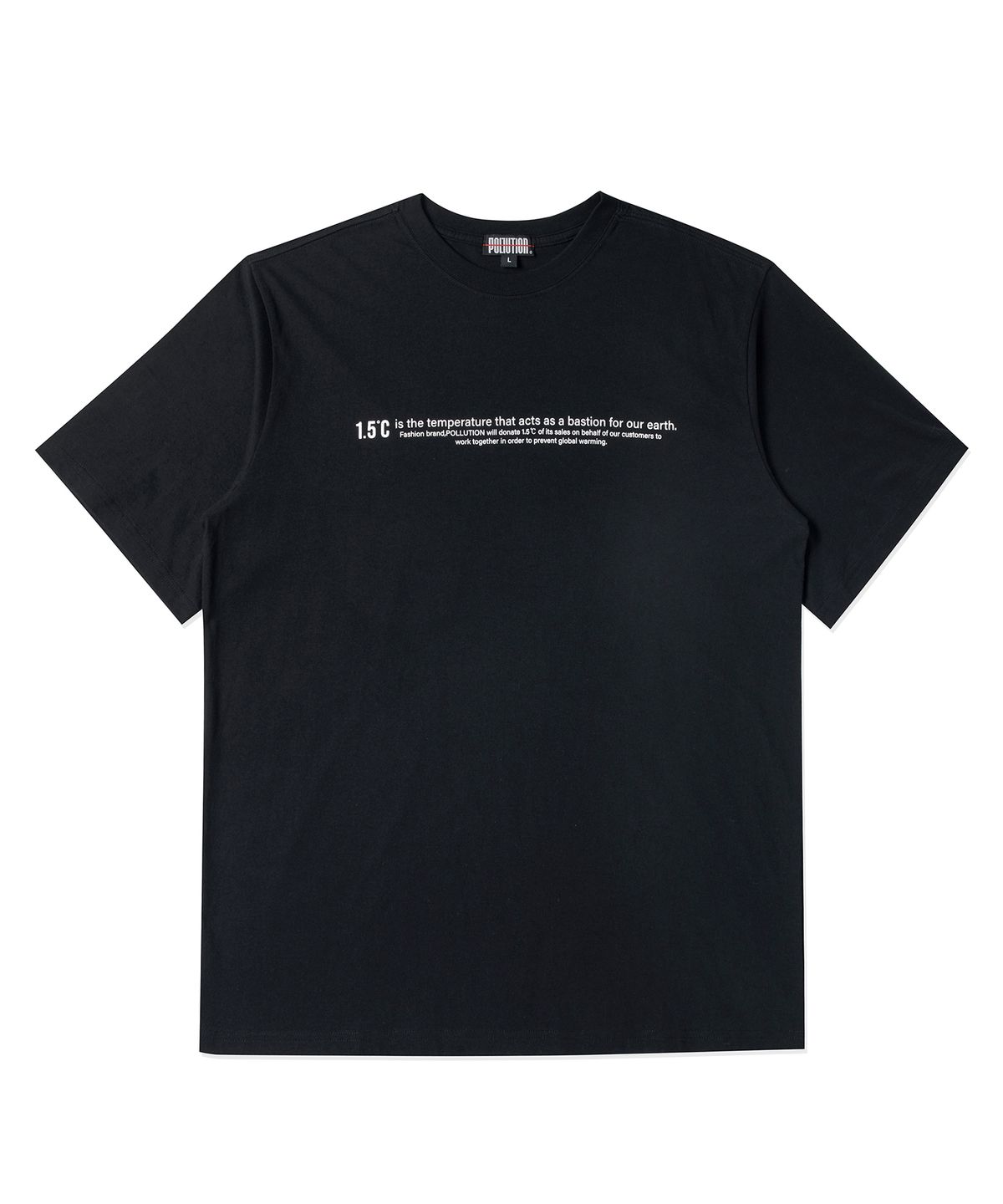 폴루션(POLLUTION) Board Half T-shirt(PUNCMTS008_BK)