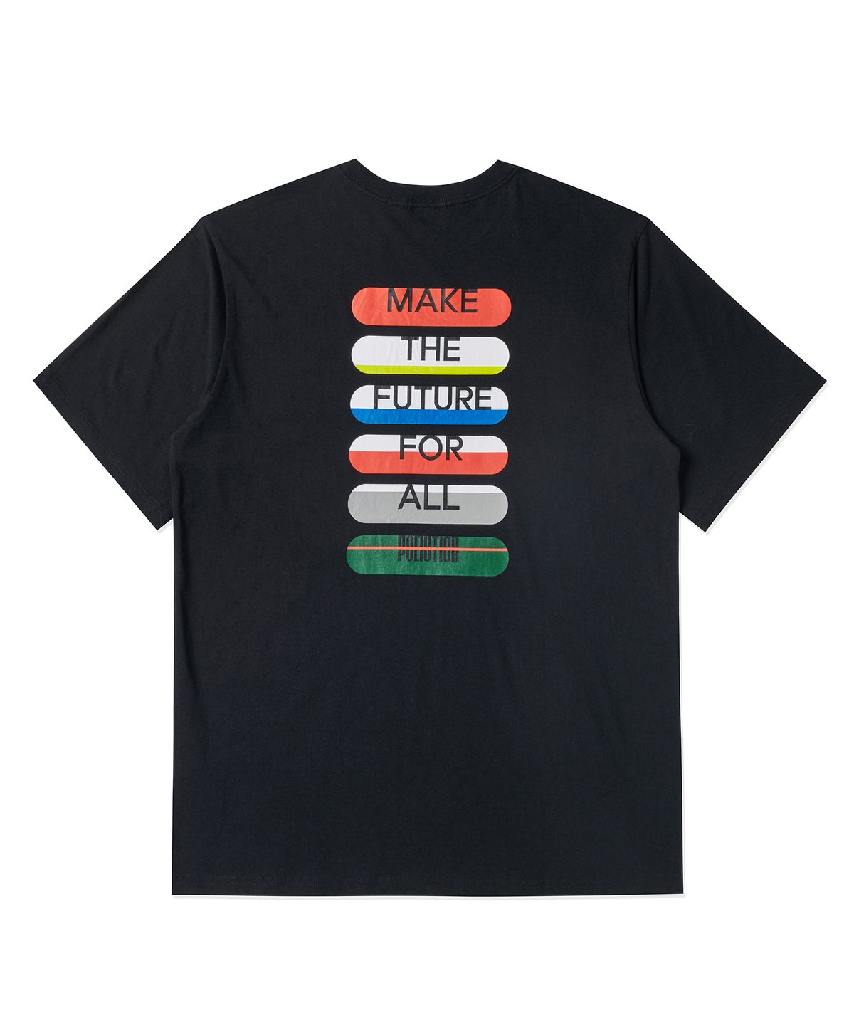 폴루션(POLLUTION) Board Half T-shirt(PUNCMTS008_BK)