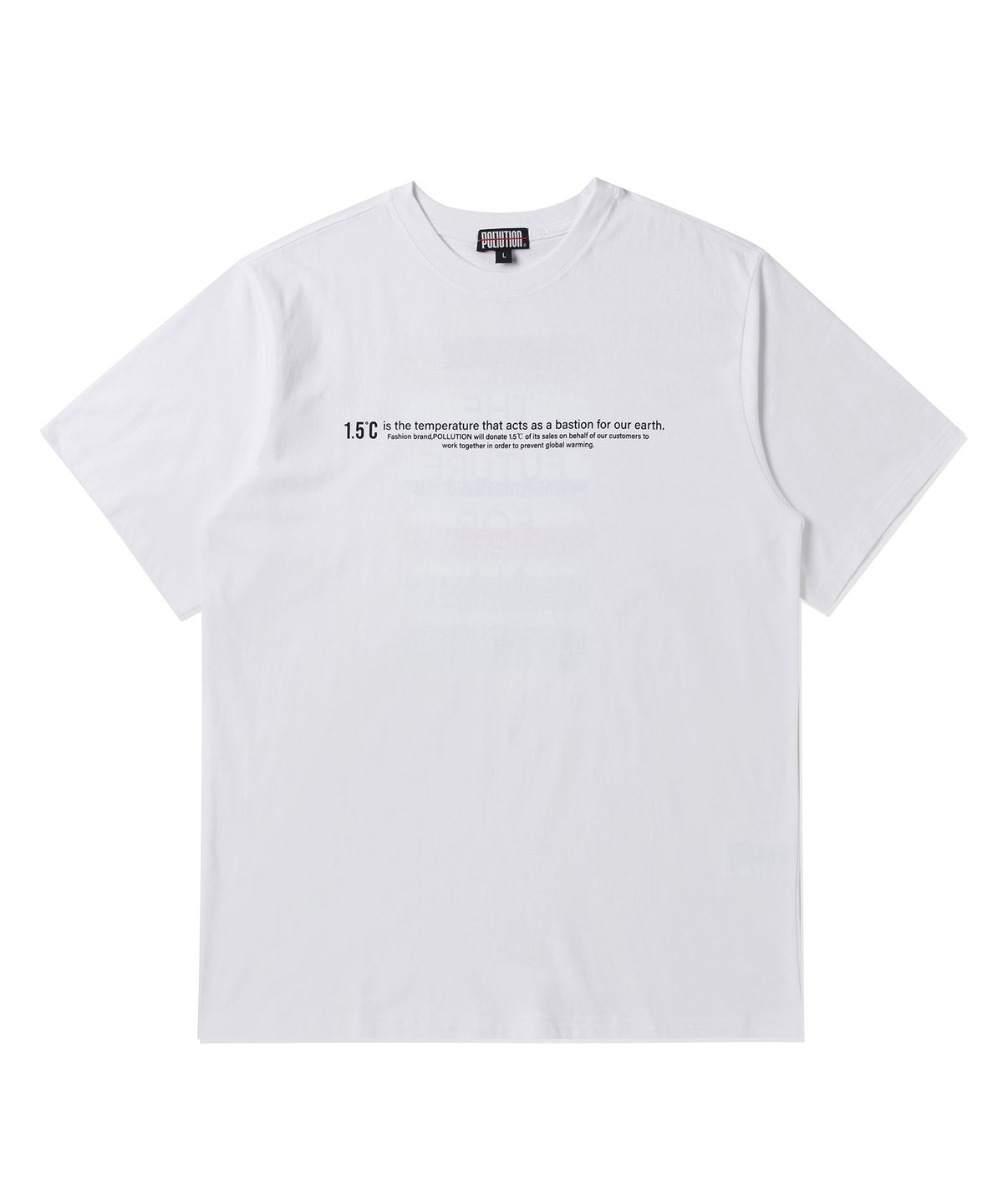 폴루션(POLLUTION) Board Half T-shirt(PUNCMTS008_WH)