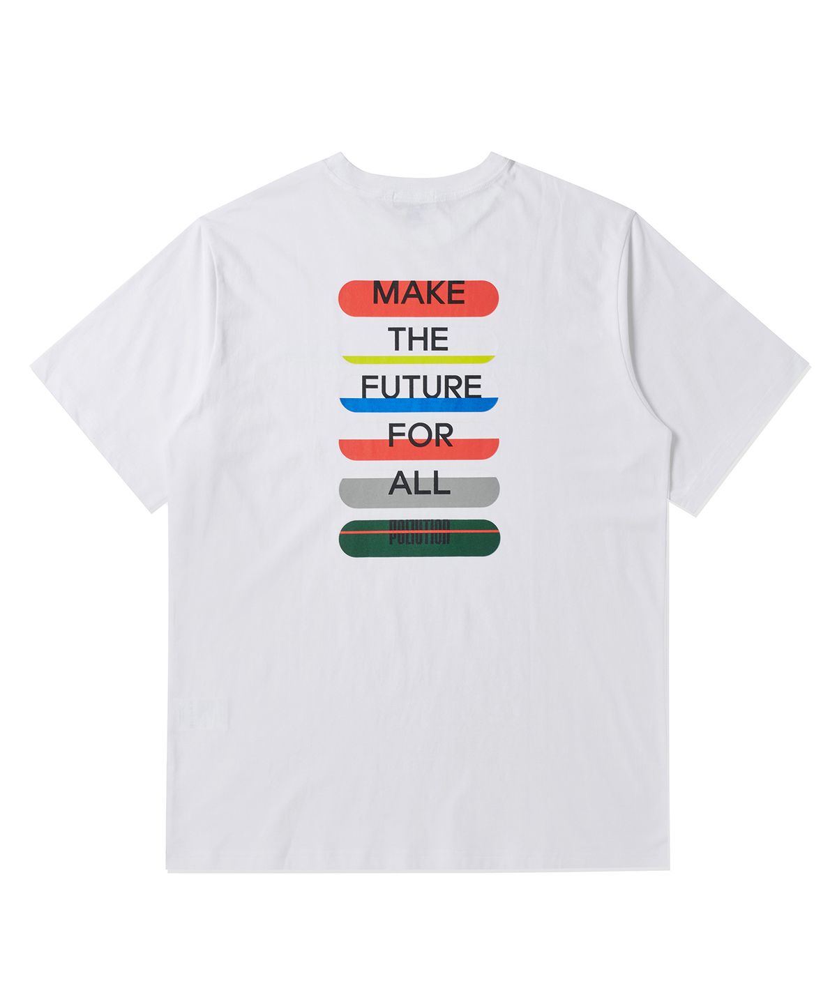 폴루션(POLLUTION) Board Half T-shirt(PUNCMTS008_WH)