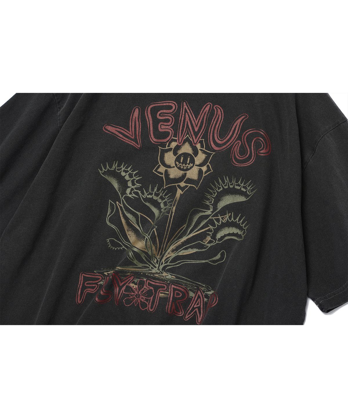 꼼파뇨(CPGN STUDIO) Venus Flytrap 피그먼트 반팔티 스모크블랙