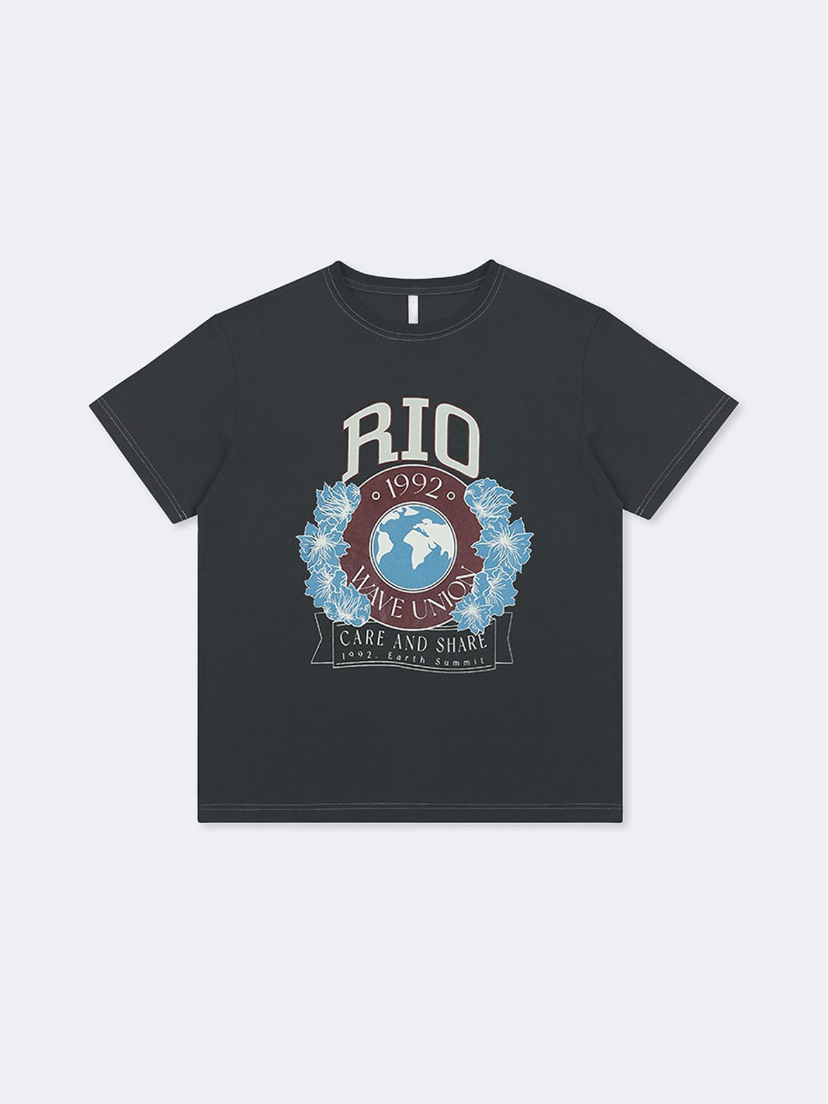웨이브유니온(WAVE UNION) Rio T-shirt charcoal