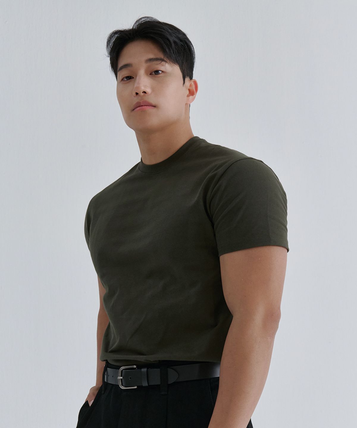 나인제트(NINEZ) 시그니처 코튼 머슬핏 티셔츠