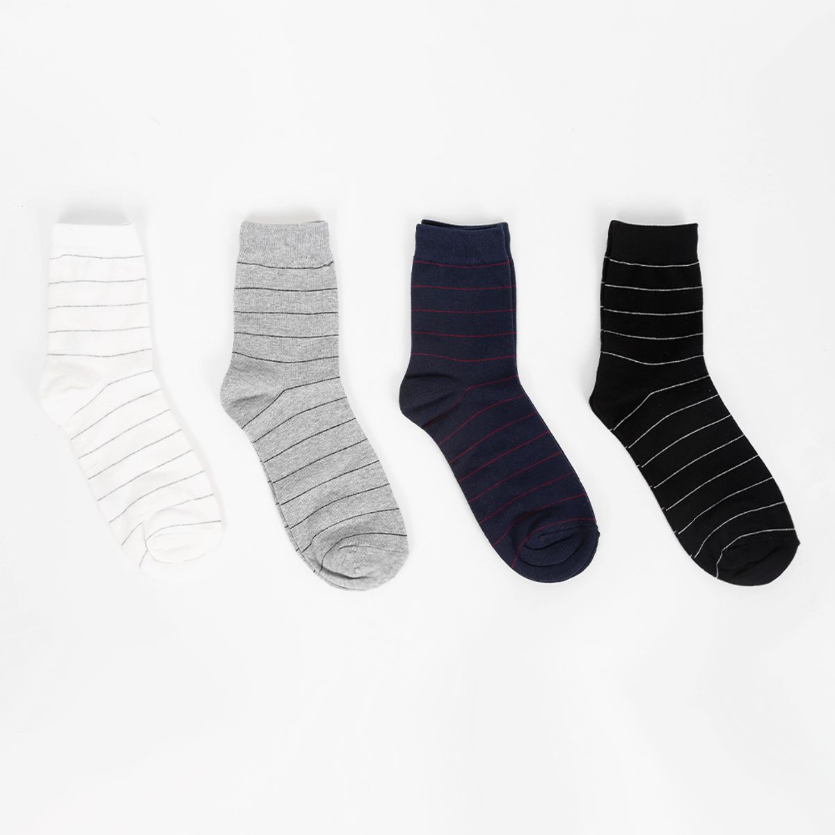 삭스에이(SOCKSA) [10PACK] 유니섹스 베이직 200N 타이니 스프라이프 긴양말