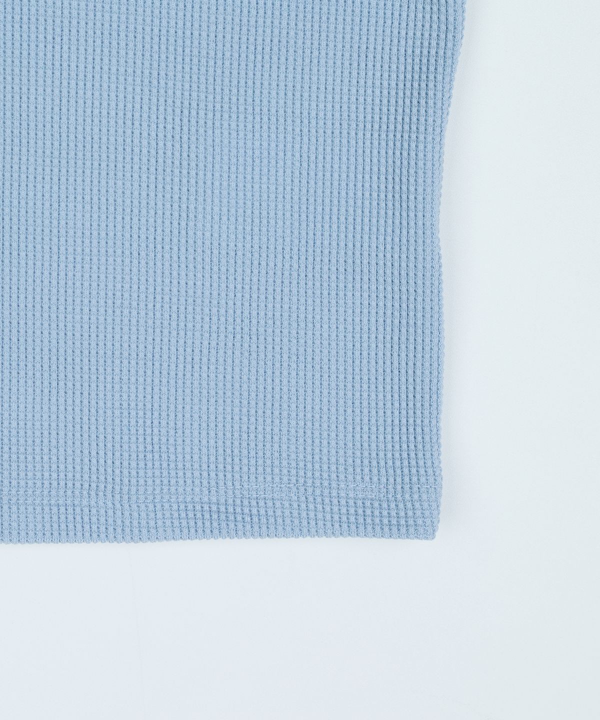 하드코어 해피니스(HARDCORE HAPPINESS) SIGNATURE WAFFLE CROP TEE_SKY BLUE