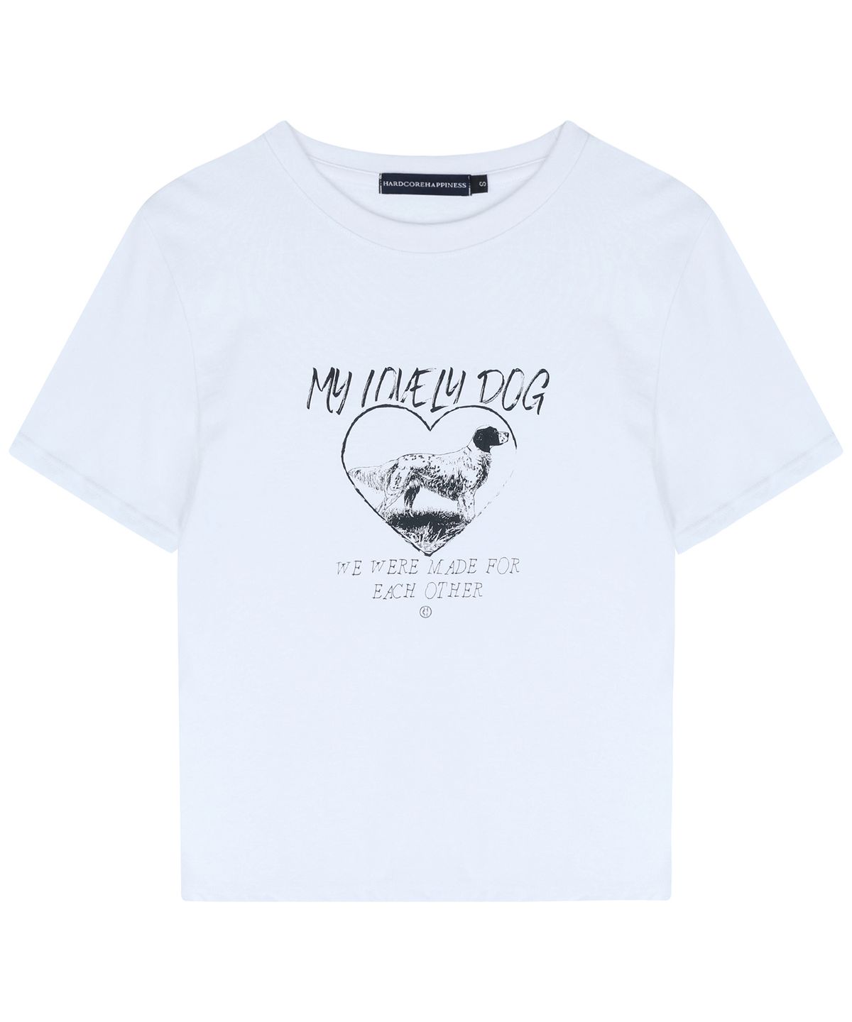 하드코어 해피니스(HARDCORE HAPPINESS) MY LOVELY DOG TEE_WHITE