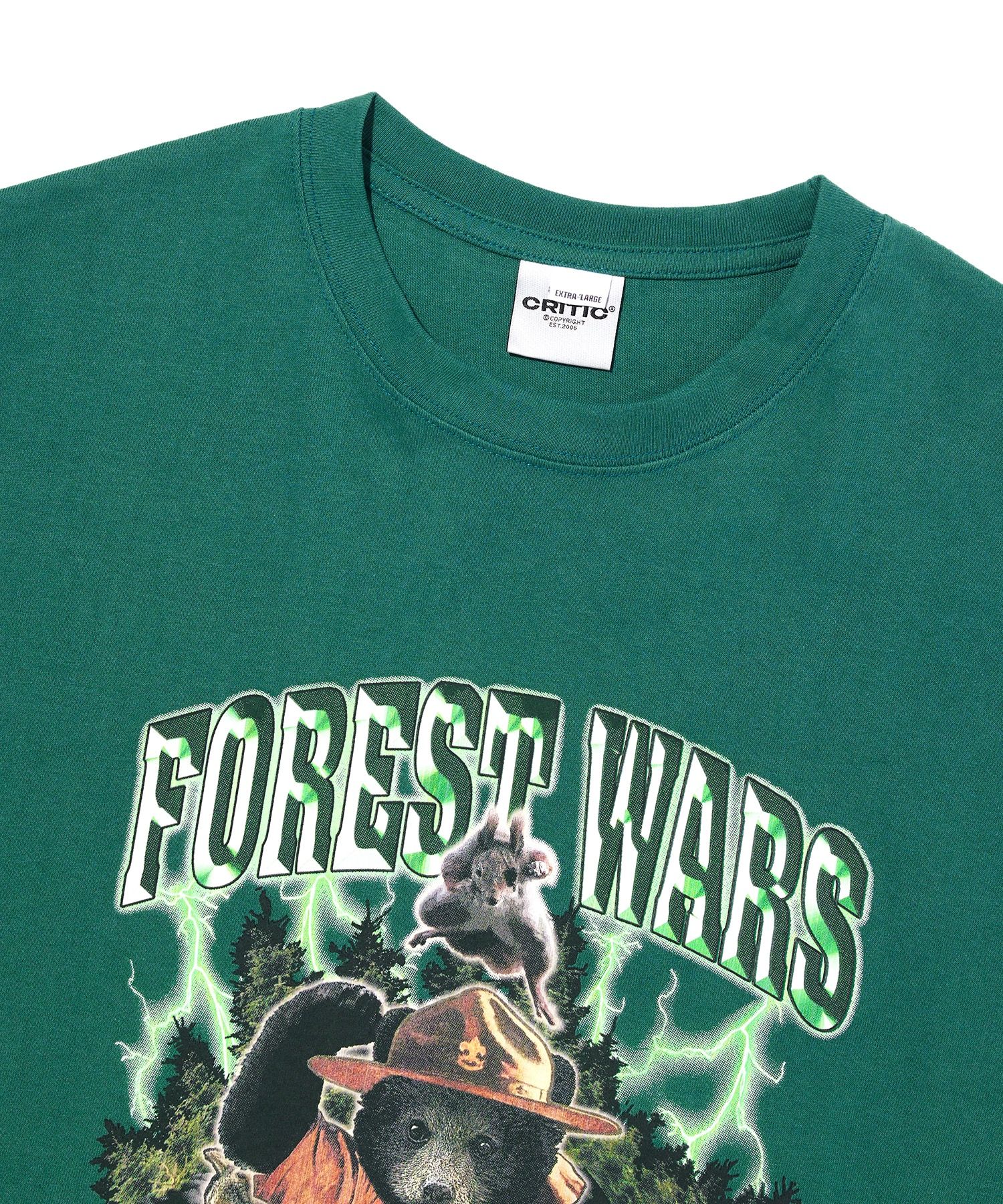 [CRITIC]FOREST WARS Short Sleeve T-Shirt/追跡付 MUSINSA | CRITIC FOREST WARS SHORT SLEEVE T-SHIRT WHITE