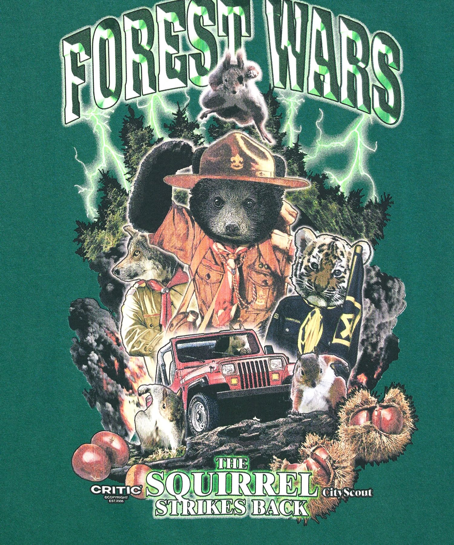 MUSINSA | CRITIC FOREST WARS Short Sleeve T-shirt D/Mint