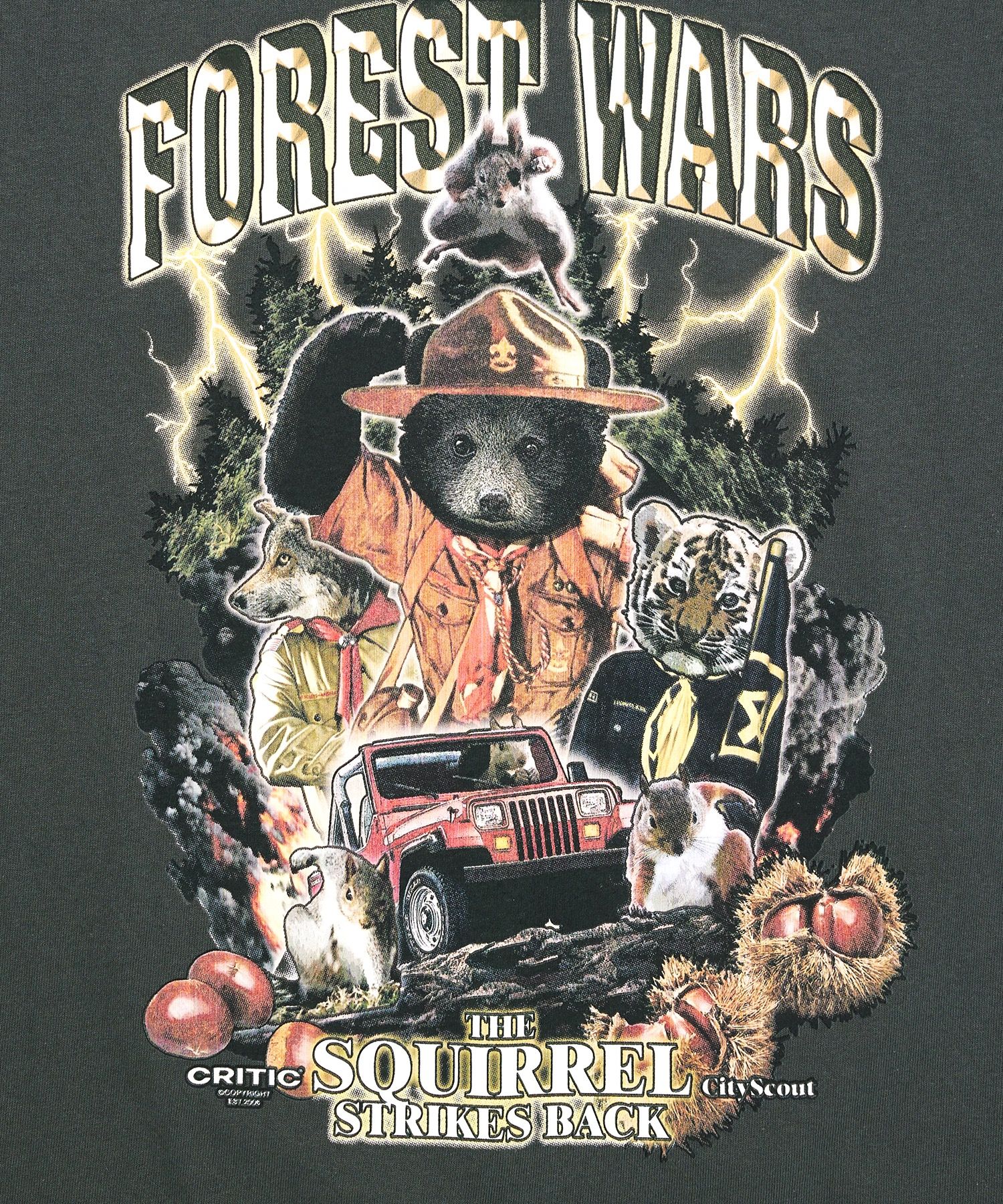 [CRITIC]FOREST WARS Short Sleeve T-Shirt/追跡付 20241220102543664409716596764c