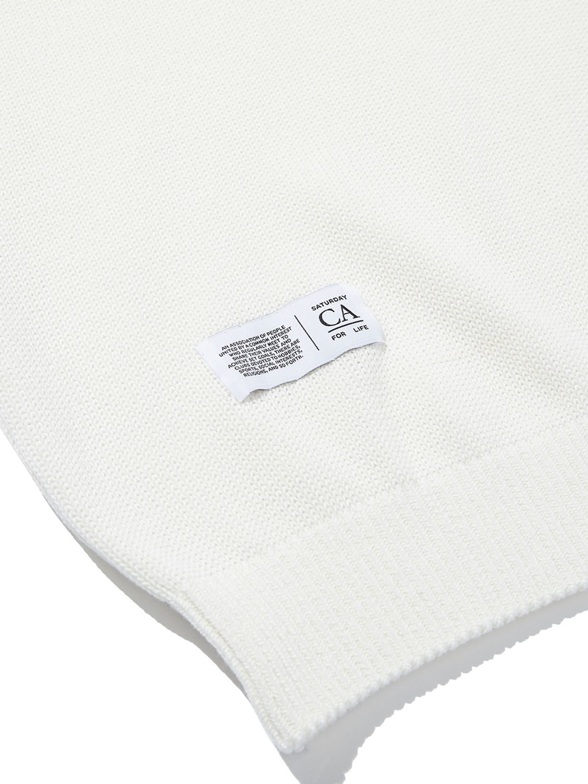 클럽액티비티(CLUBACTIVITY) CA Logo Knit Vest Ivory