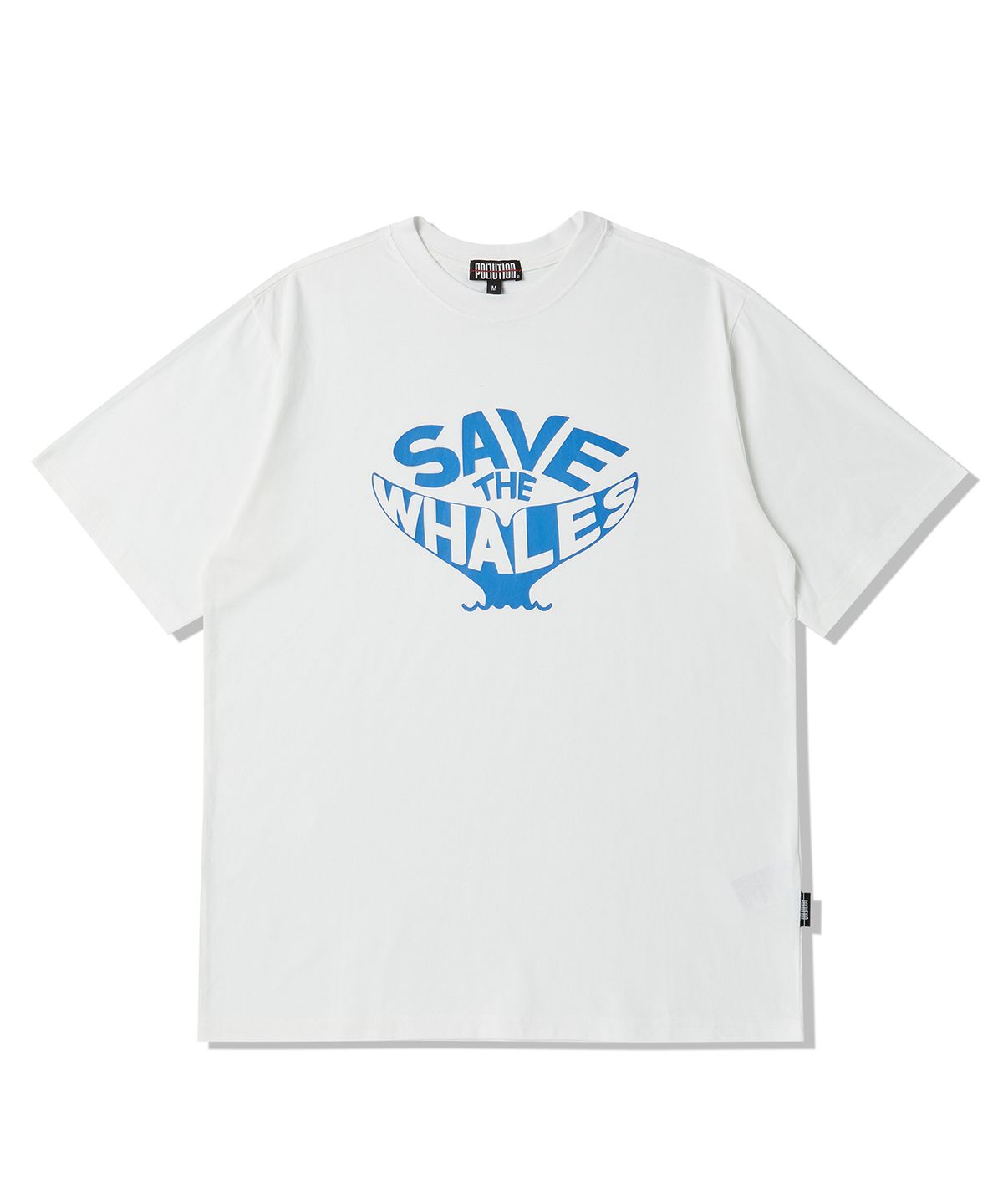 폴루션(POLLUTION) Whale Series-2 Half T-Shirt(PUNCMTS018_WH)