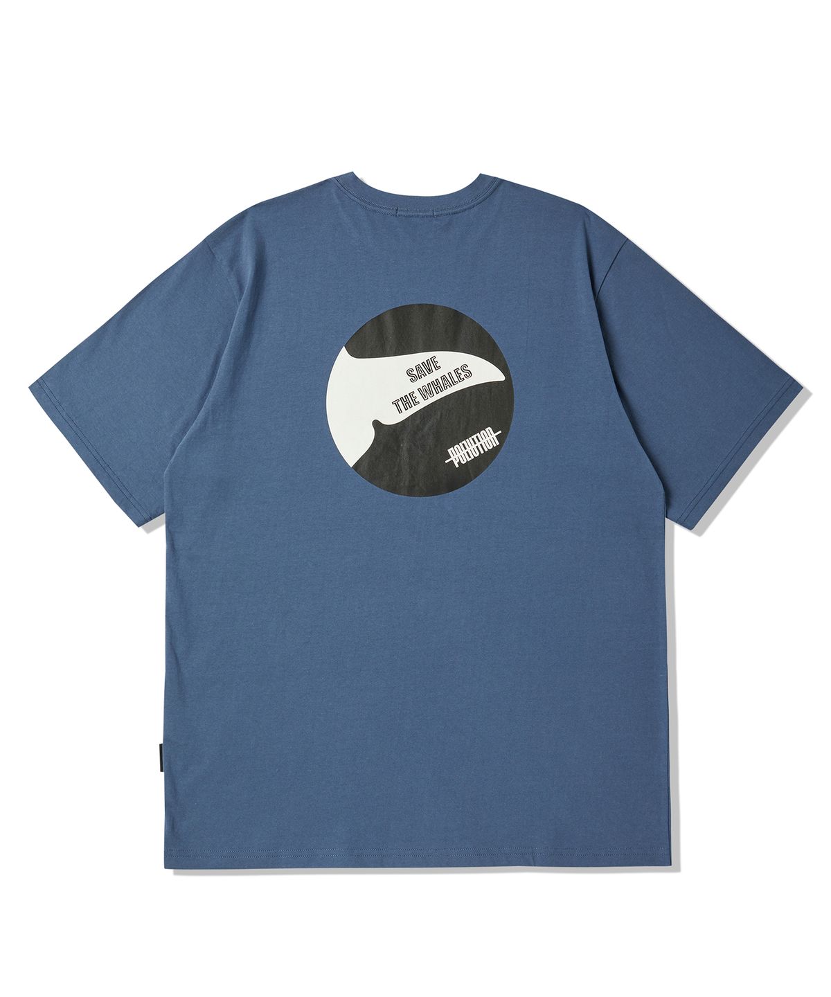 폴루션(POLLUTION) Whale Series-1 Half T-Shirt(PUNCMTS017_BL)