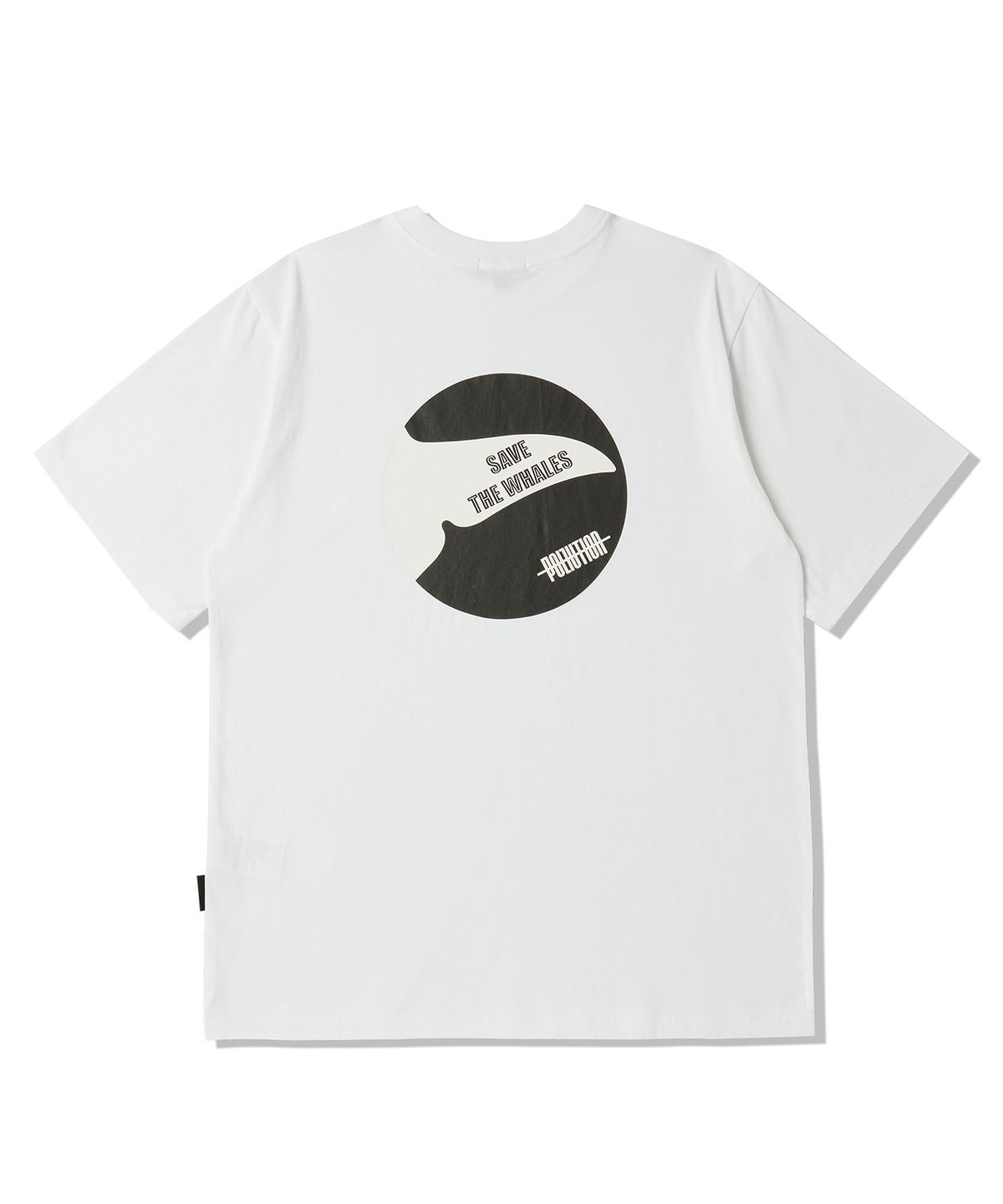 폴루션(POLLUTION) Whale Series-1 Half T-Shirt(PUNCMTS017_WH)