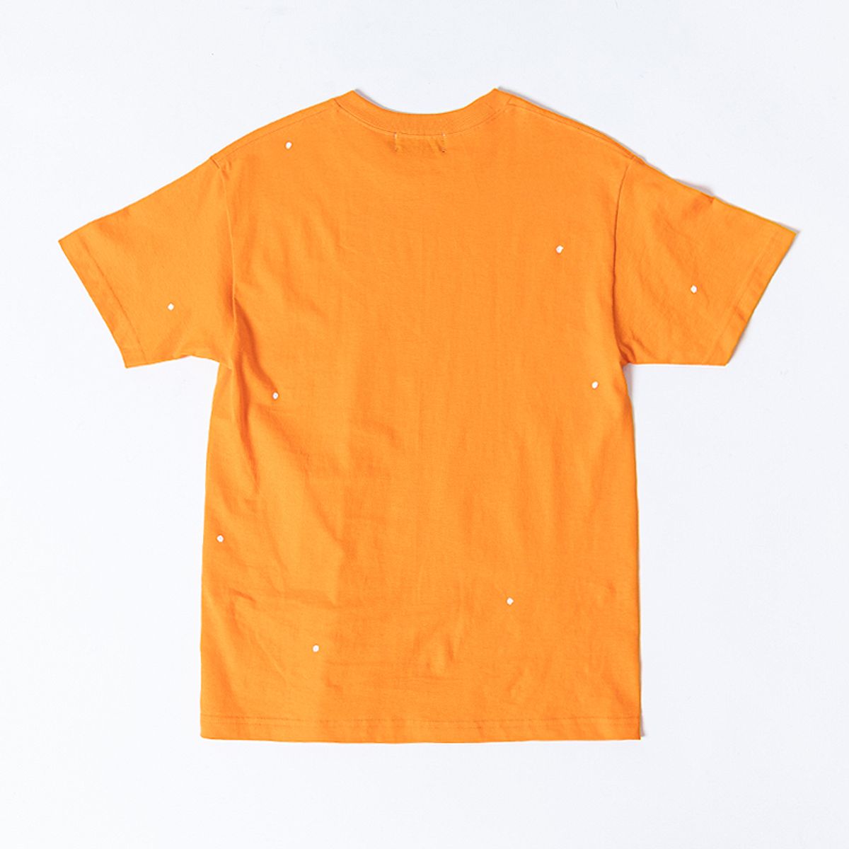 스트라이크(STRIKE) 레터링 도트 오버핏 티셔츠 (ORANGE-WHITE)