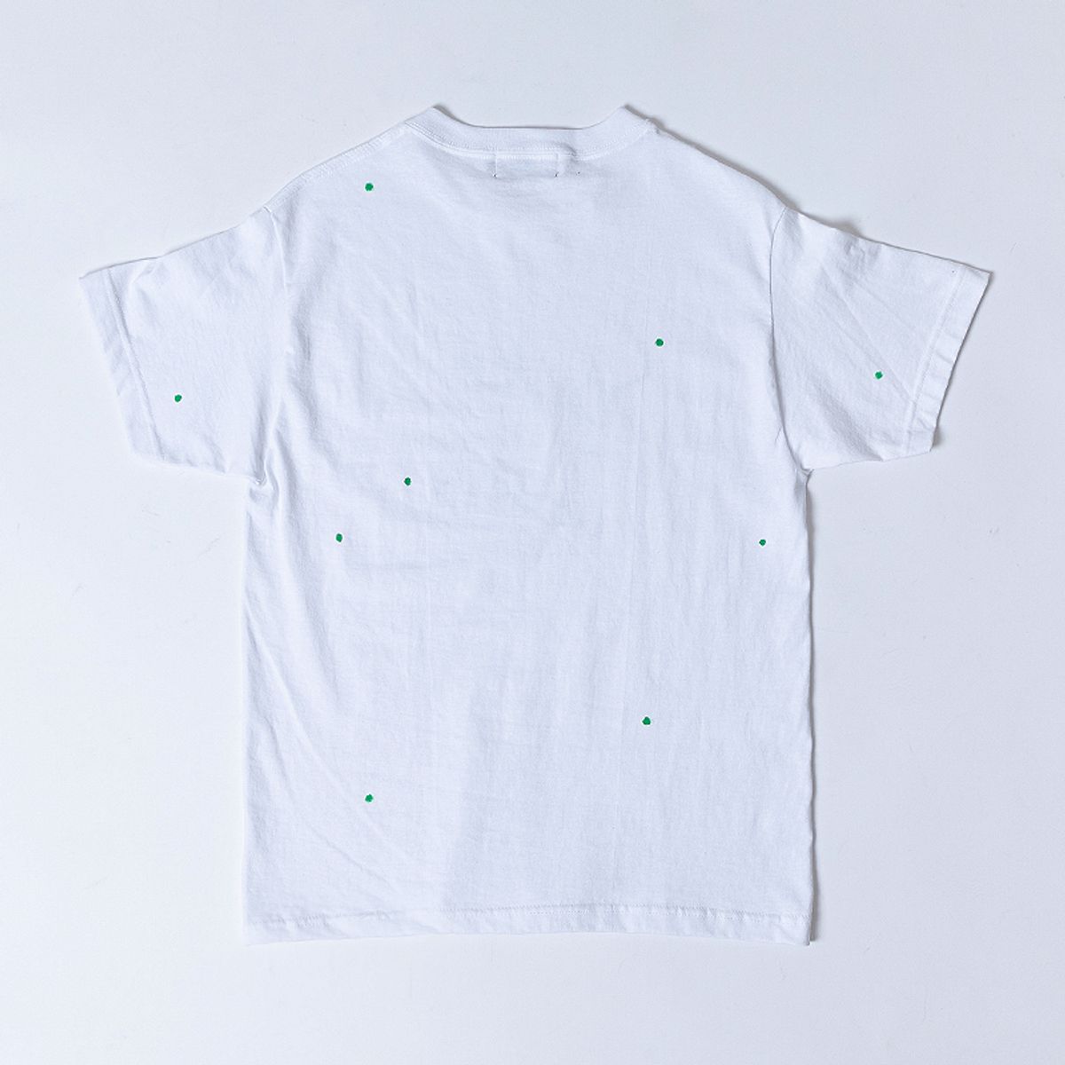 스트라이크(STRIKE) 레터링 도트 오버핏 티셔츠 (WHITE-GREEN)
