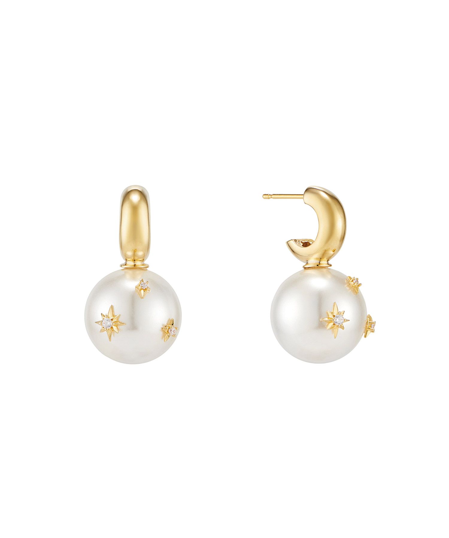 イヤリング TATIANA Mignon Etoile pearl hoop earrings EC1685 MUSINSA | TATIANA Mignon Etoile pearl hoop earrings_EC1685