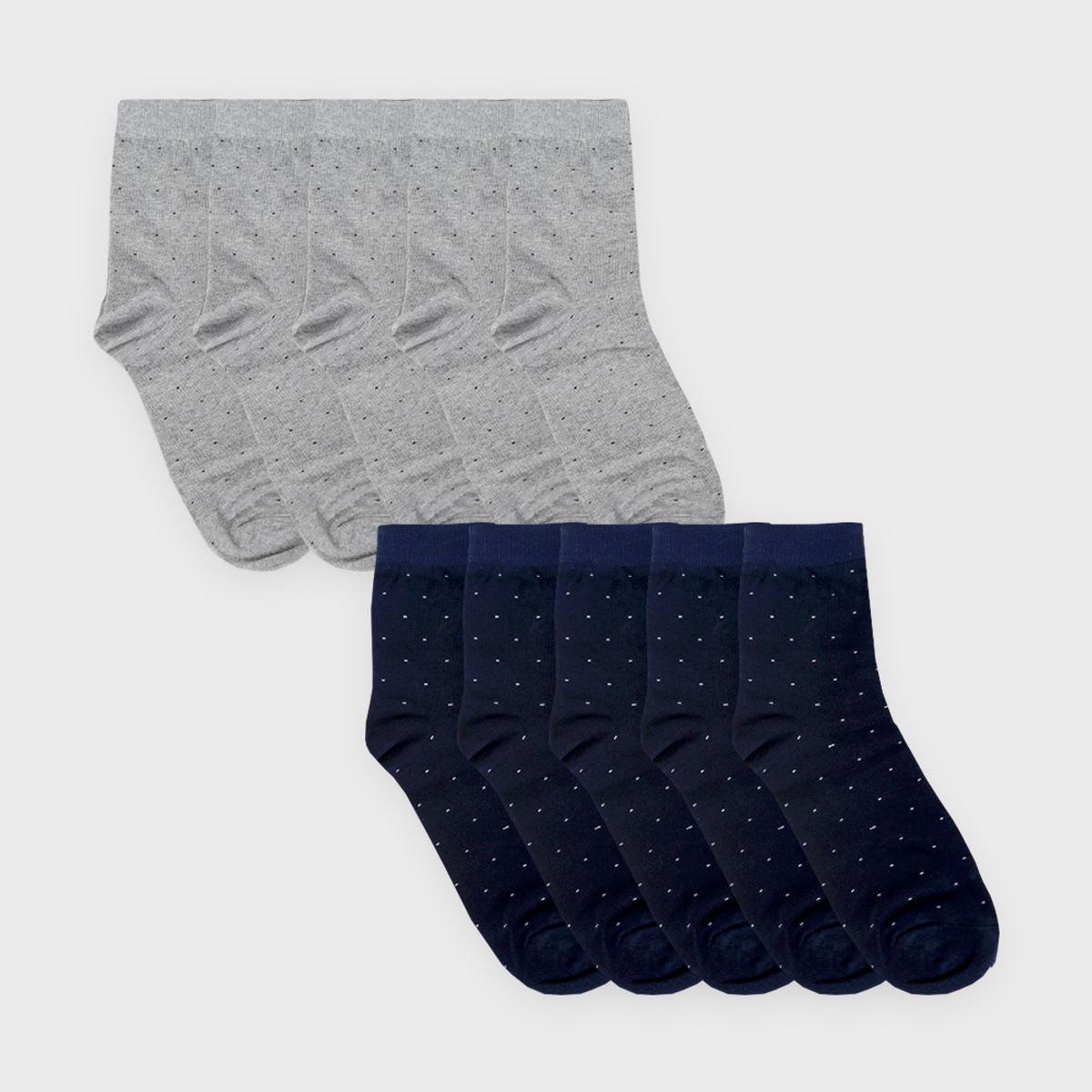 삭스에이(SOCKSA) [10PACK] 유니섹스 베이직 200N 도트 긴양말