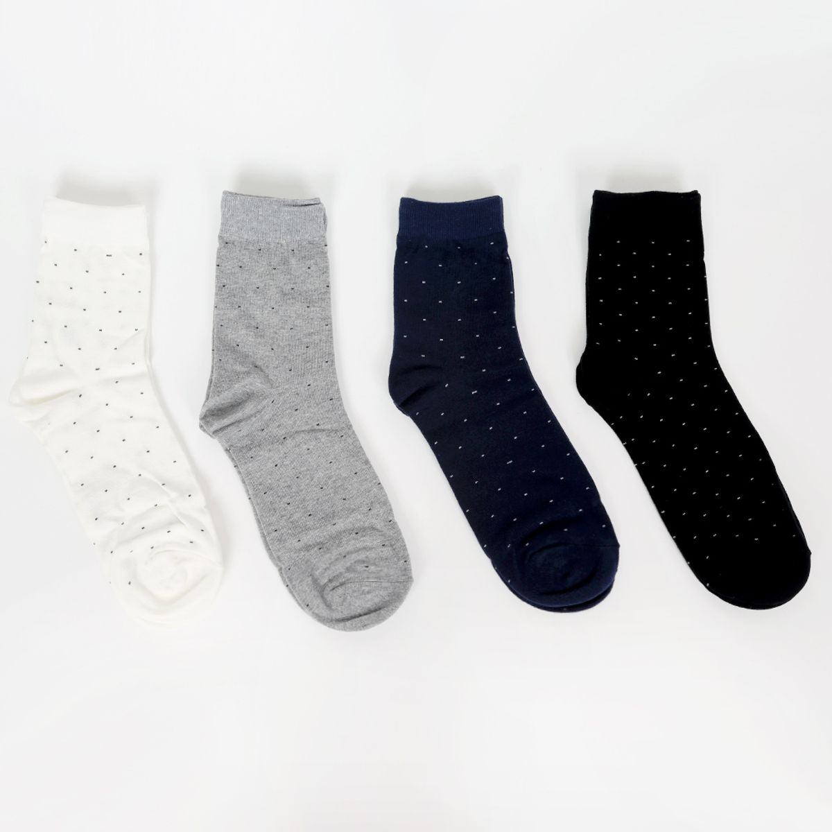삭스에이(SOCKSA) [10PACK] 유니섹스 베이직 200N 도트 긴양말