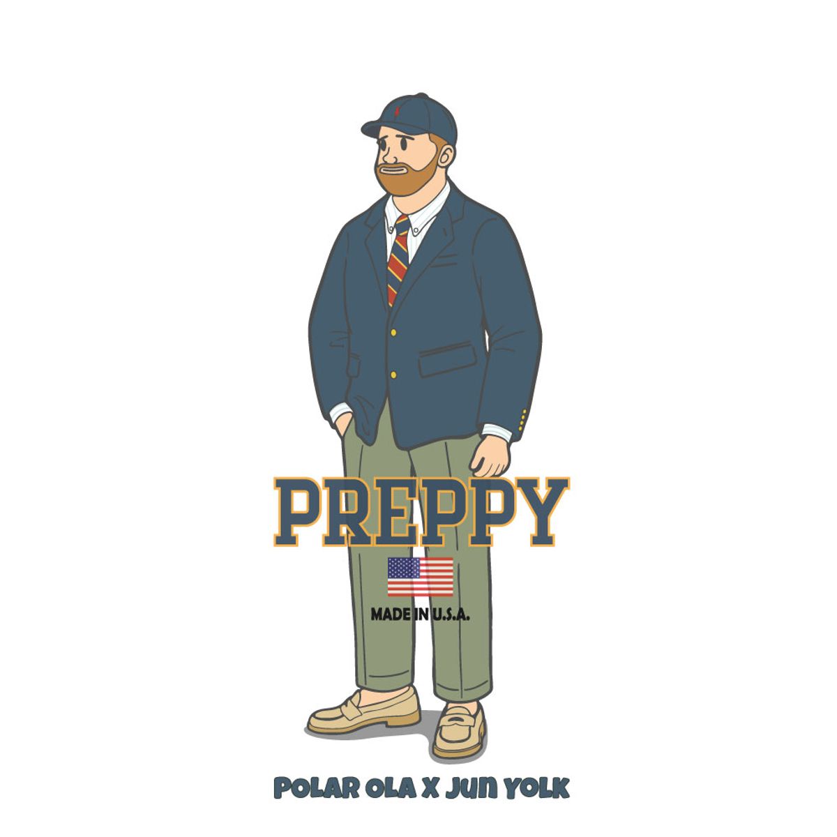 폴라올라(POLAROLA) 생분해성 핸드폰 케이스 Preppy USA