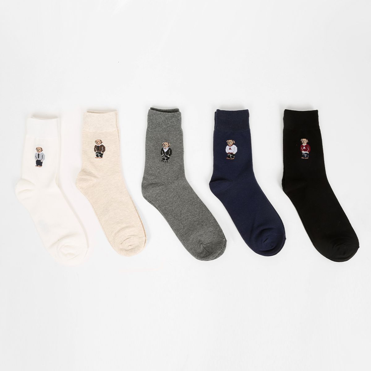 삭스에이(SOCKSA) [10PACK] 유니섹스 베이직 200N 베어 긴양말