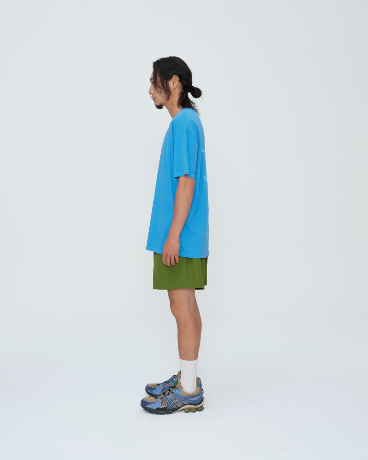 쿤타치(KUNTACH) P.H.B.Y Pigment dyed ShortSleeve [sky blue]