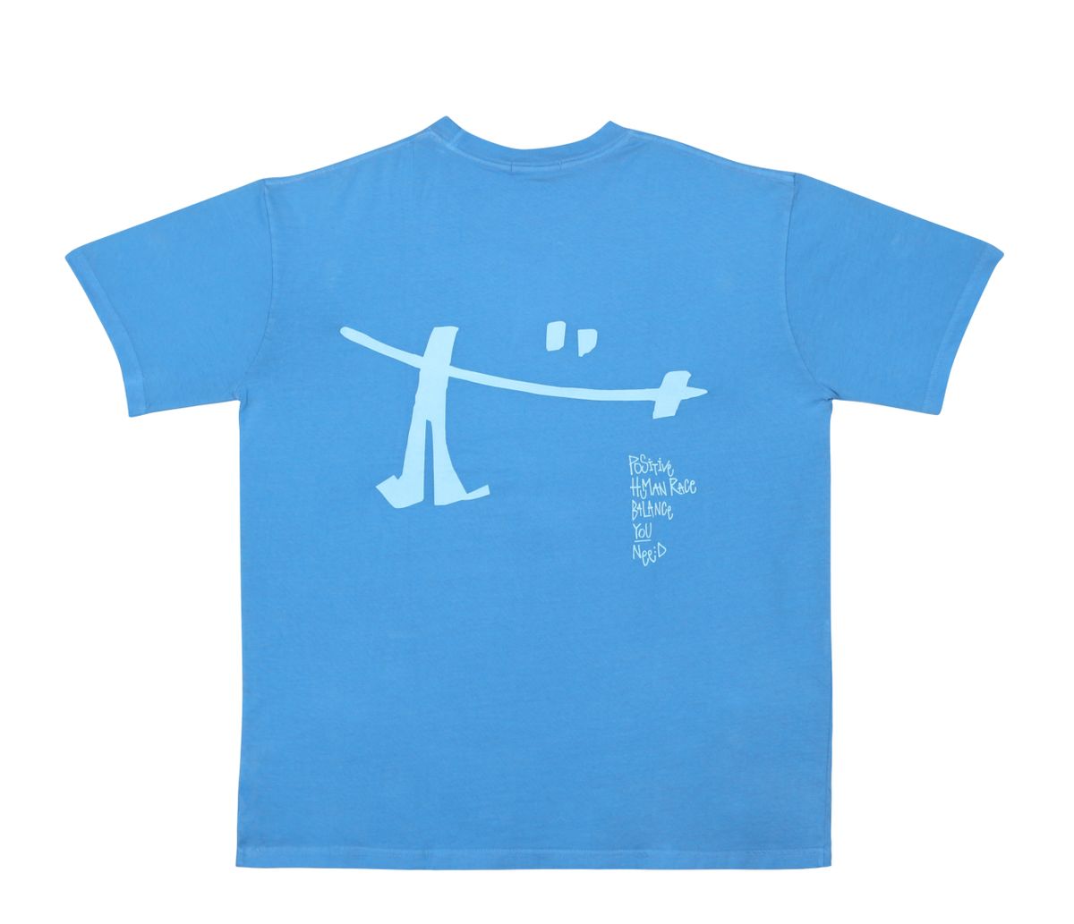 쿤타치(KUNTACH) P.H.B.Y Pigment dyed ShortSleeve [sky blue]