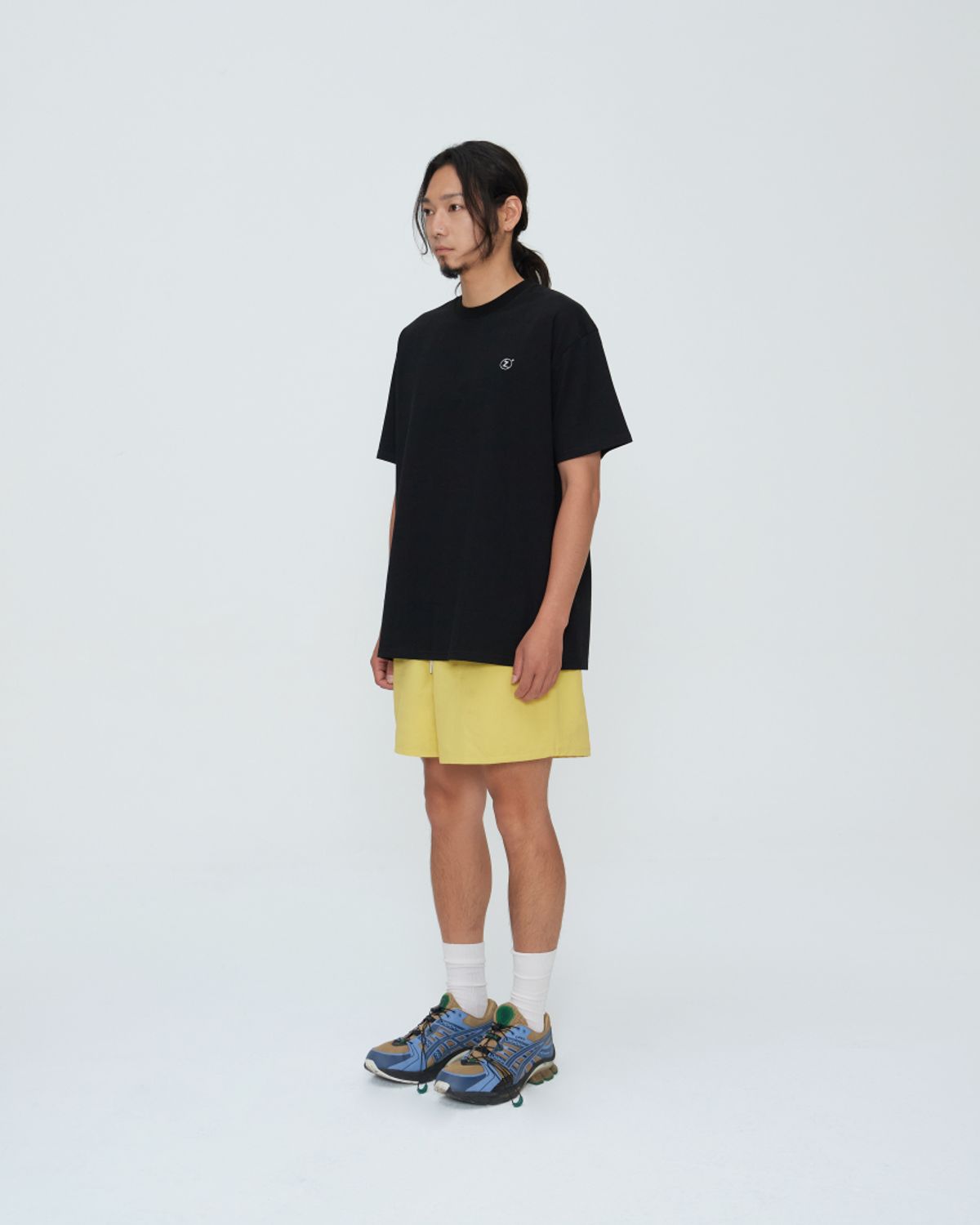 쿤타치(KUNTACH) Embroidered basic logo ShortSleeve[black]