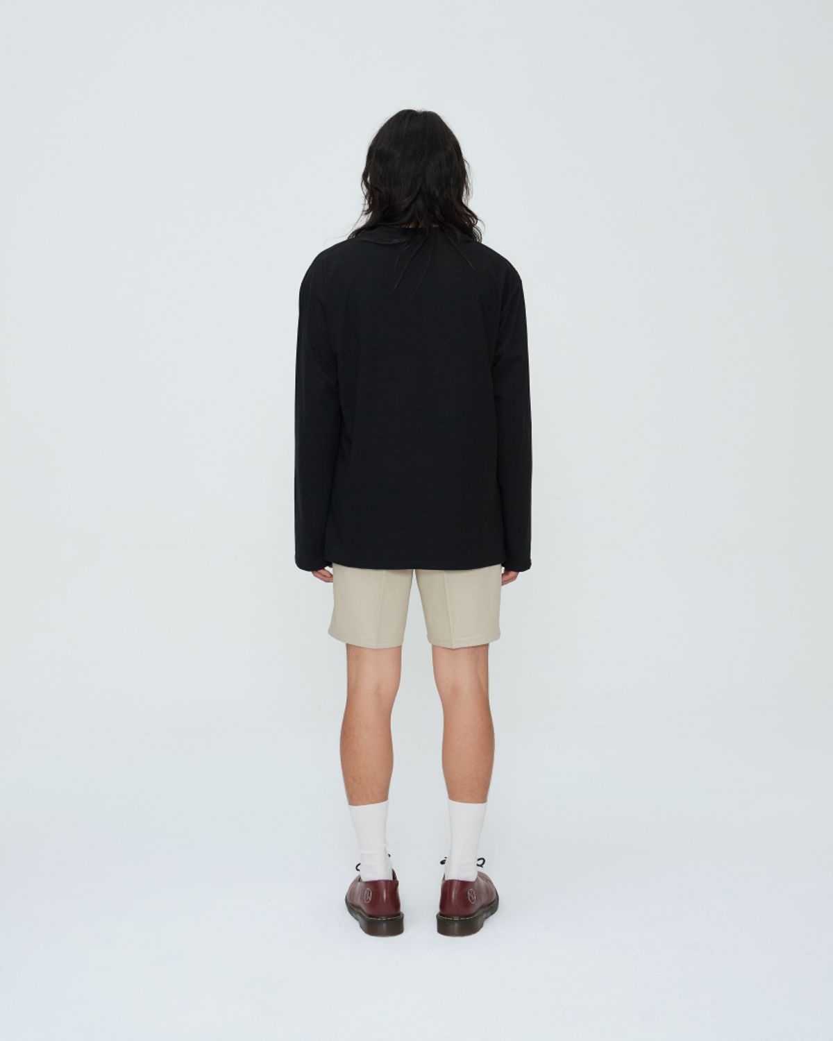 쿤타치(KUNTACH) Embroidered basic logo LongSleeve[black]