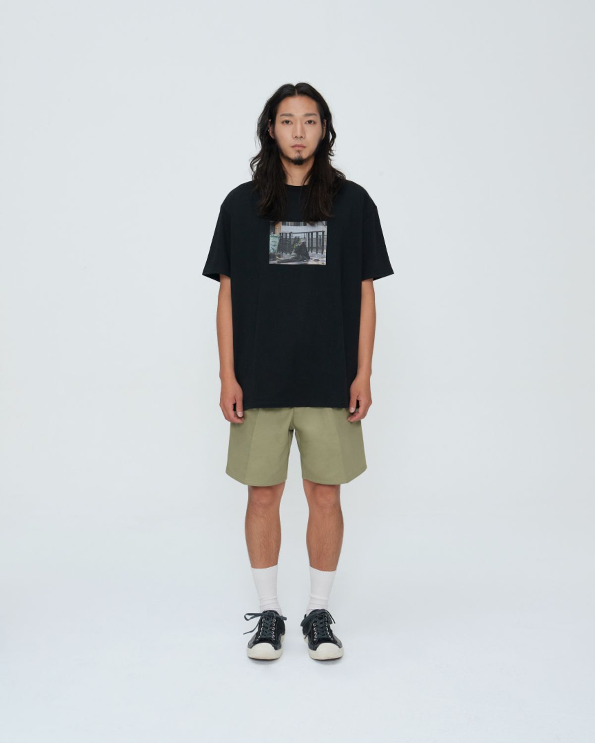 쿤타치(KUNTACH) Give me the RED ShortSleeve [black]