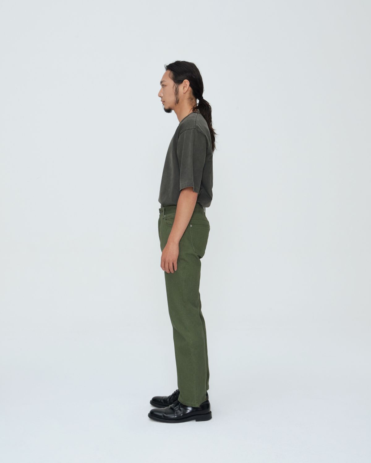 쿤타치(KUNTACH) Embroidered STAY WILD Pigment dyed ShortSleeve