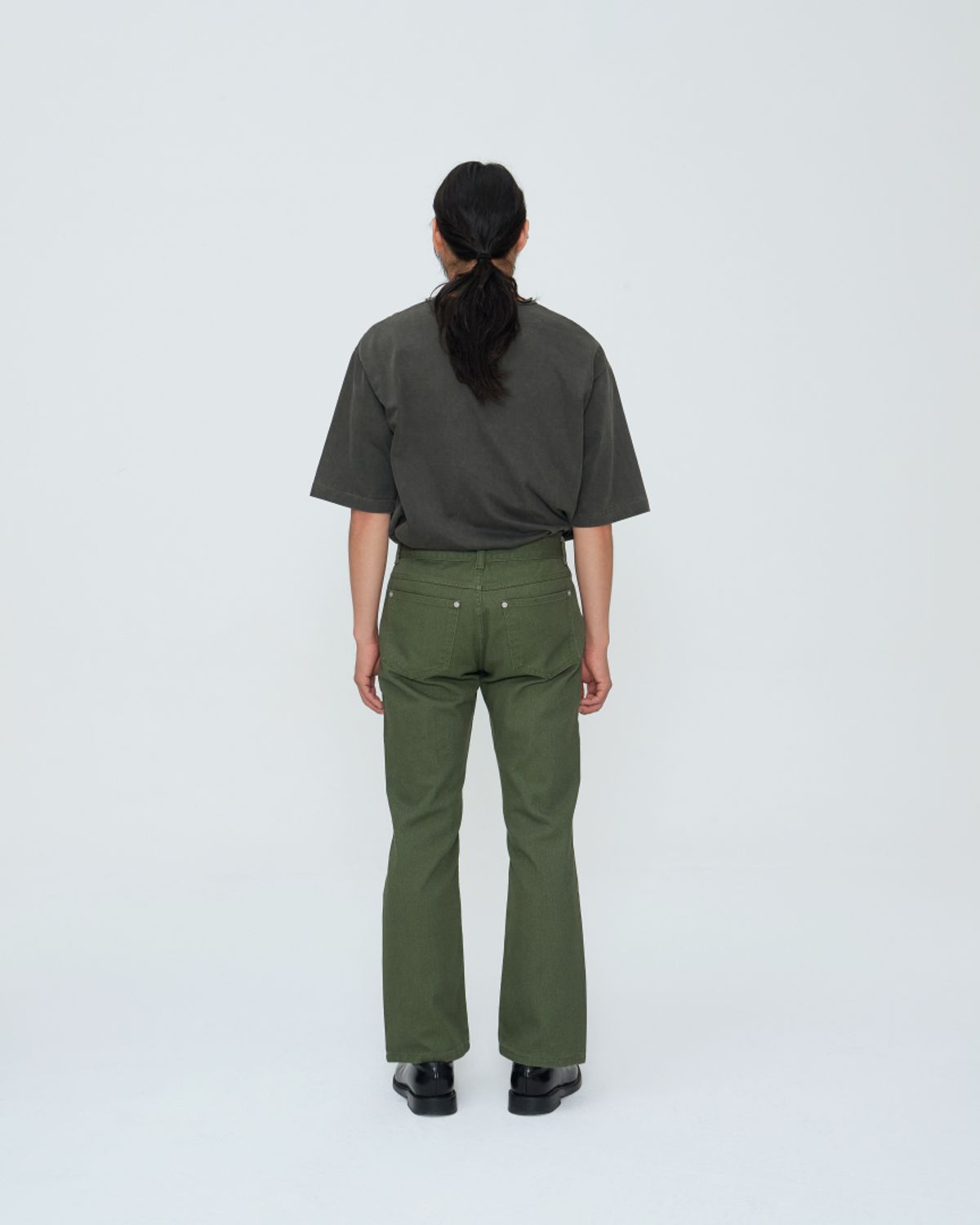 쿤타치(KUNTACH) Embroidered STAY WILD Pigment dyed ShortSleeve