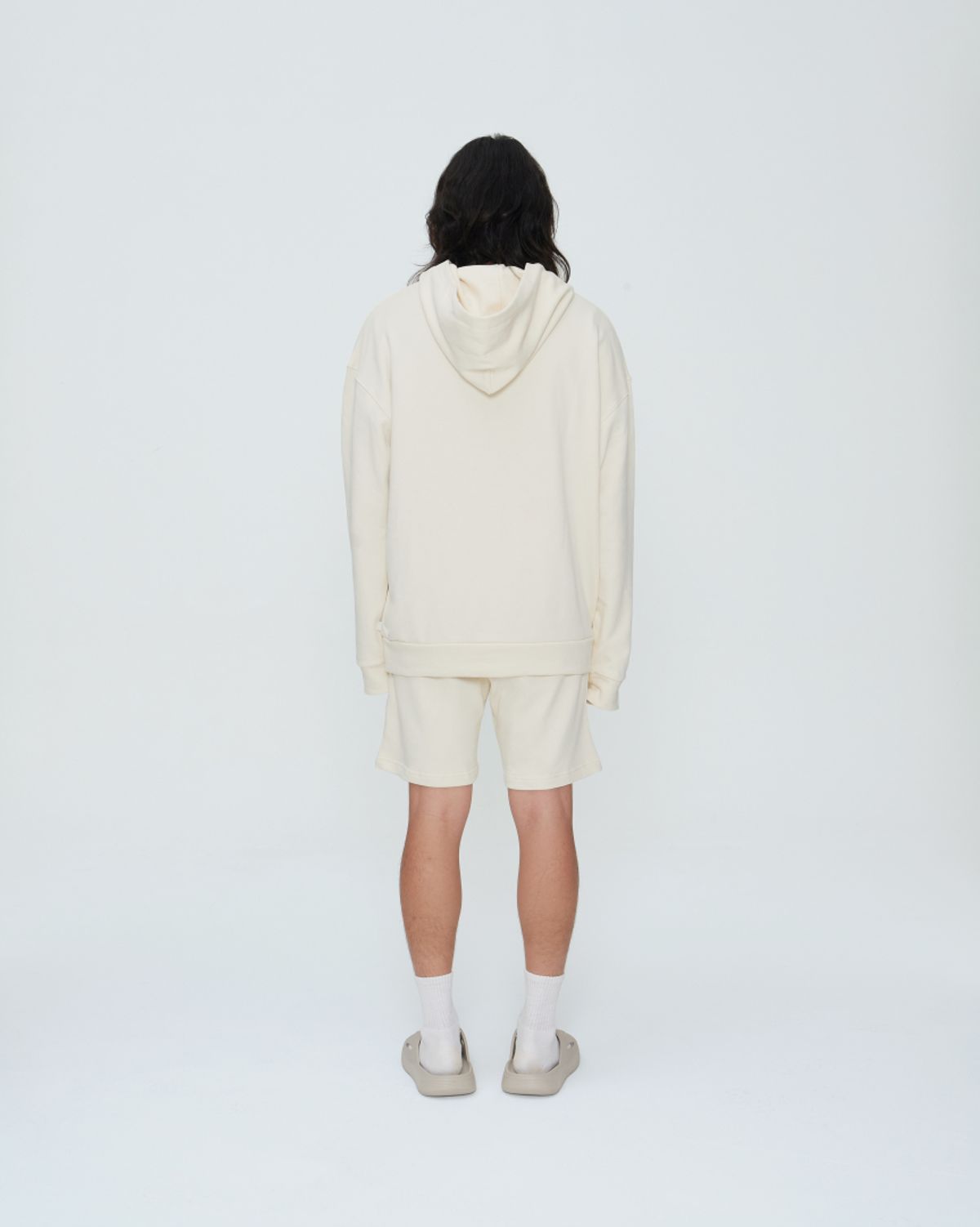 쿤타치(KUNTACH) IVORY Organic Plain Hoody