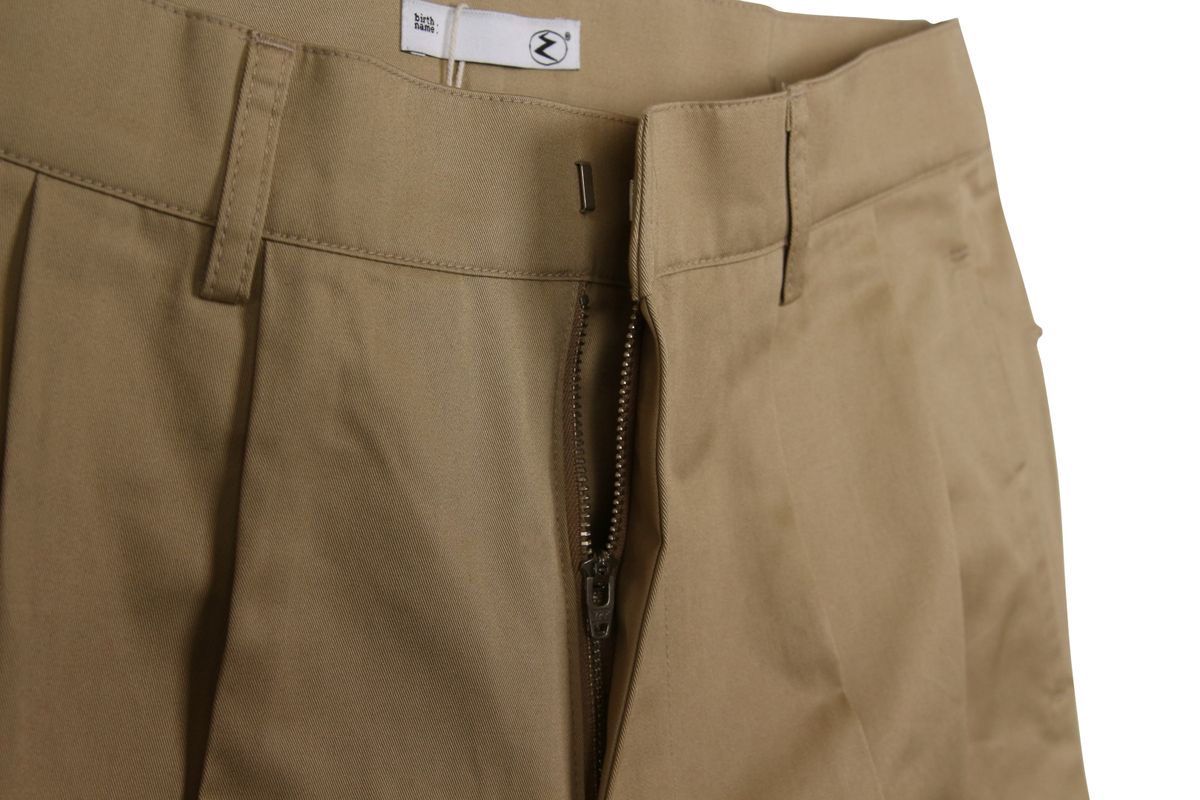 쿤타치(KUNTACH) Classic GABARDINE shorts[camel brown]