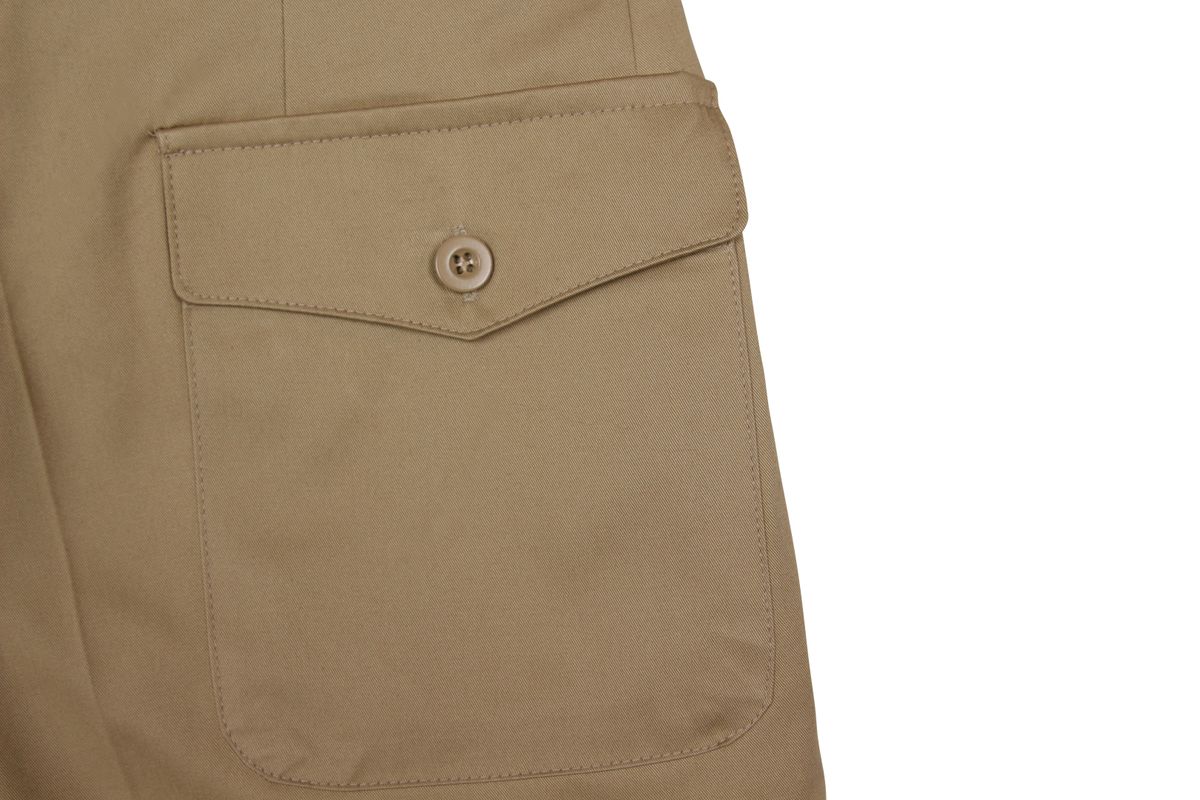 쿤타치(KUNTACH) Classic GABARDINE shorts[camel brown]