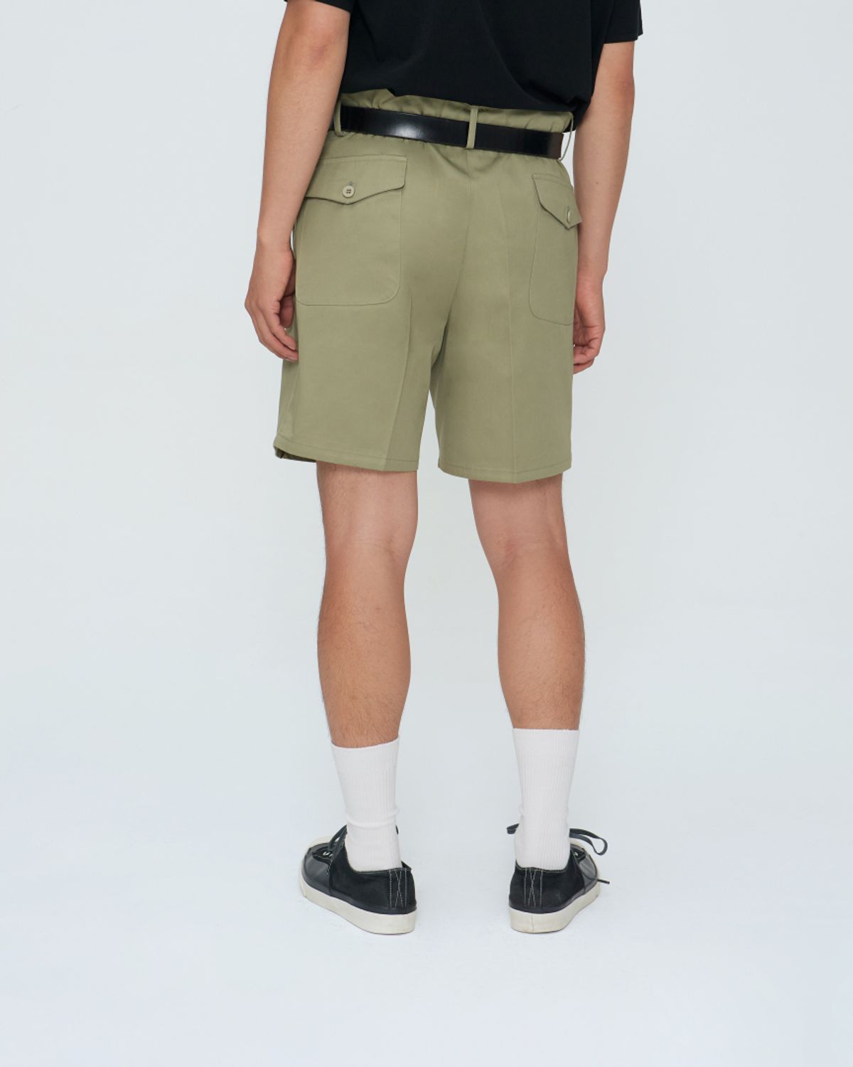 쿤타치(KUNTACH) Classic GABARDINE shorts[olive green]