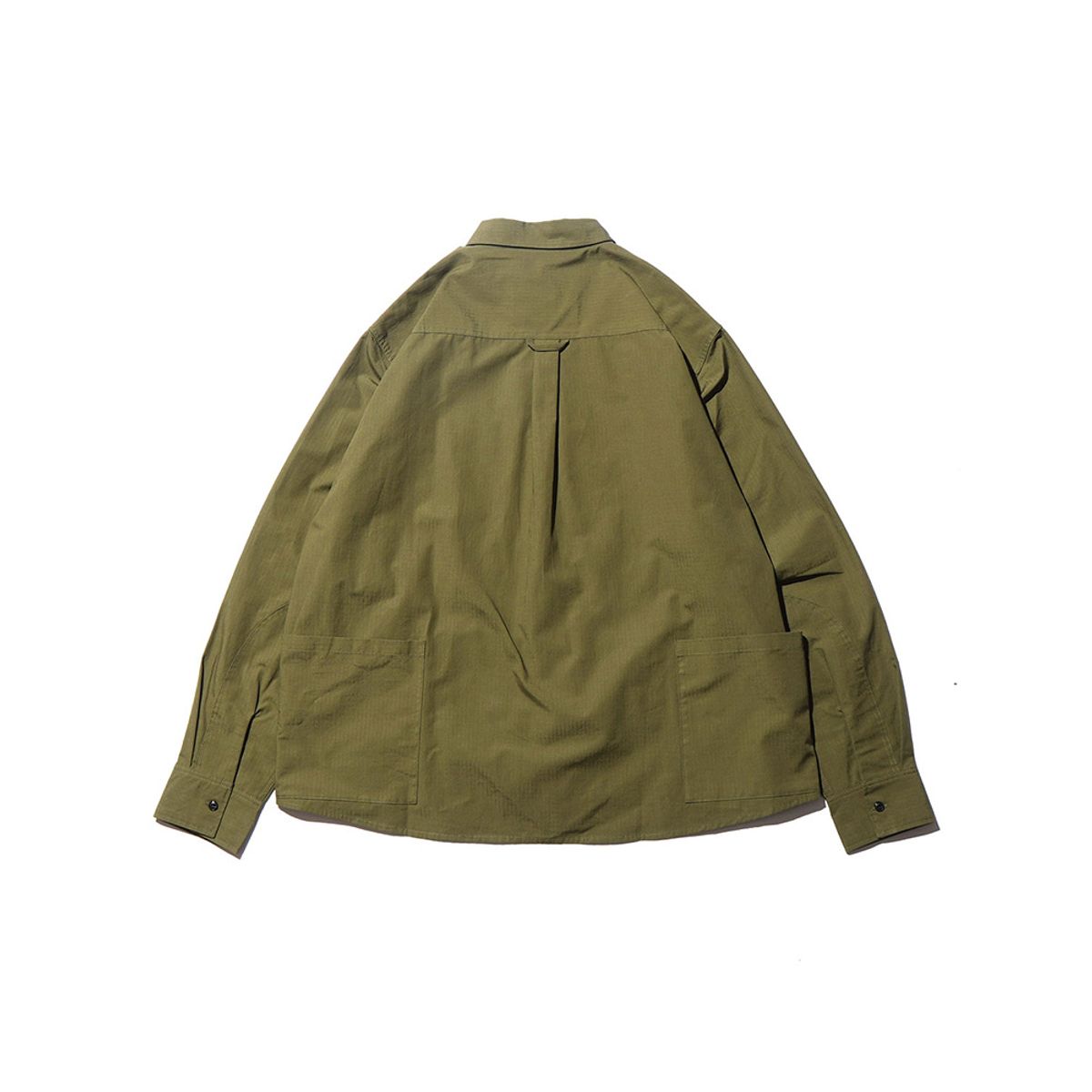 폴러스터프(POLERSTUFF) CT RIP MULTI POCKET  L/S RELAX FIT SHIRT JKT OLIVE