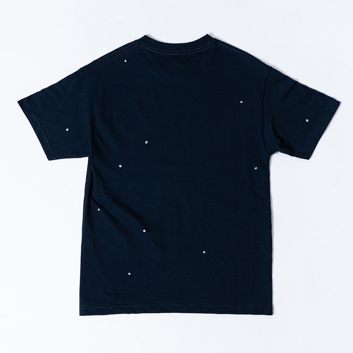스트라이크(STRIKE) 레터링 도트 오버핏 티셔츠 (NAVY-WHITE)