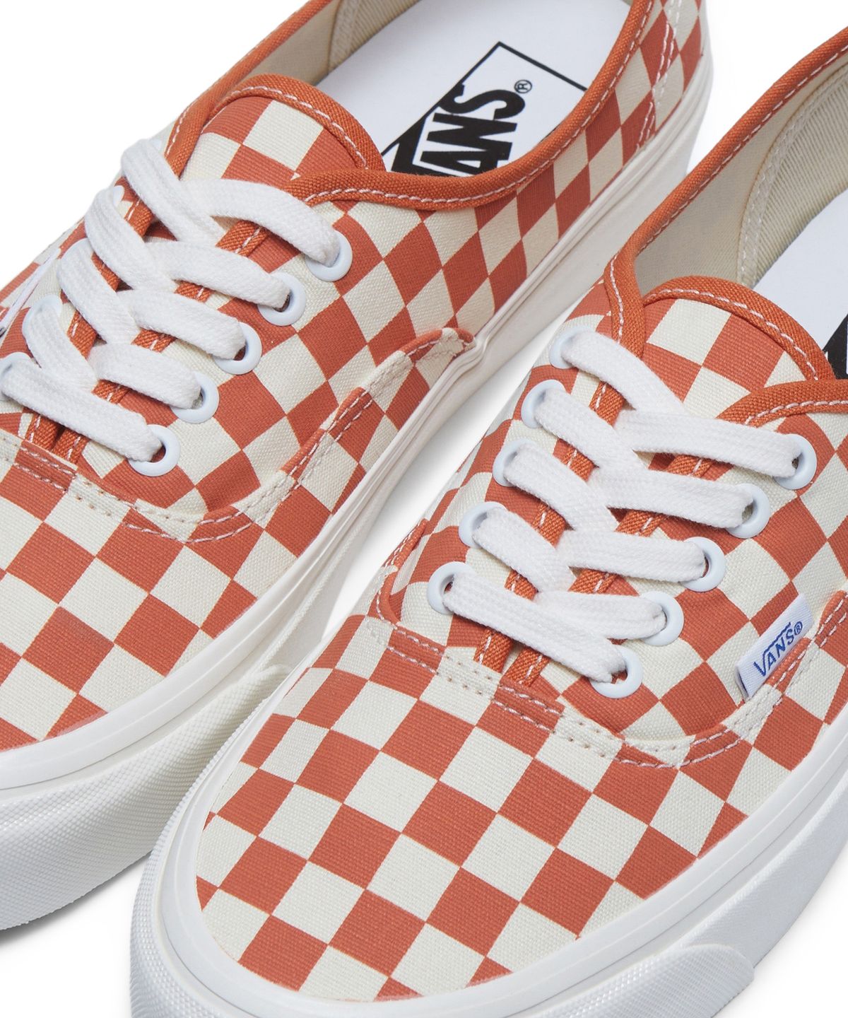반스(VANS) 어센틱 44 DX - (애너하임 팩토리) 체커보드 번트 오렌지 / VN0A5KX4BTO1