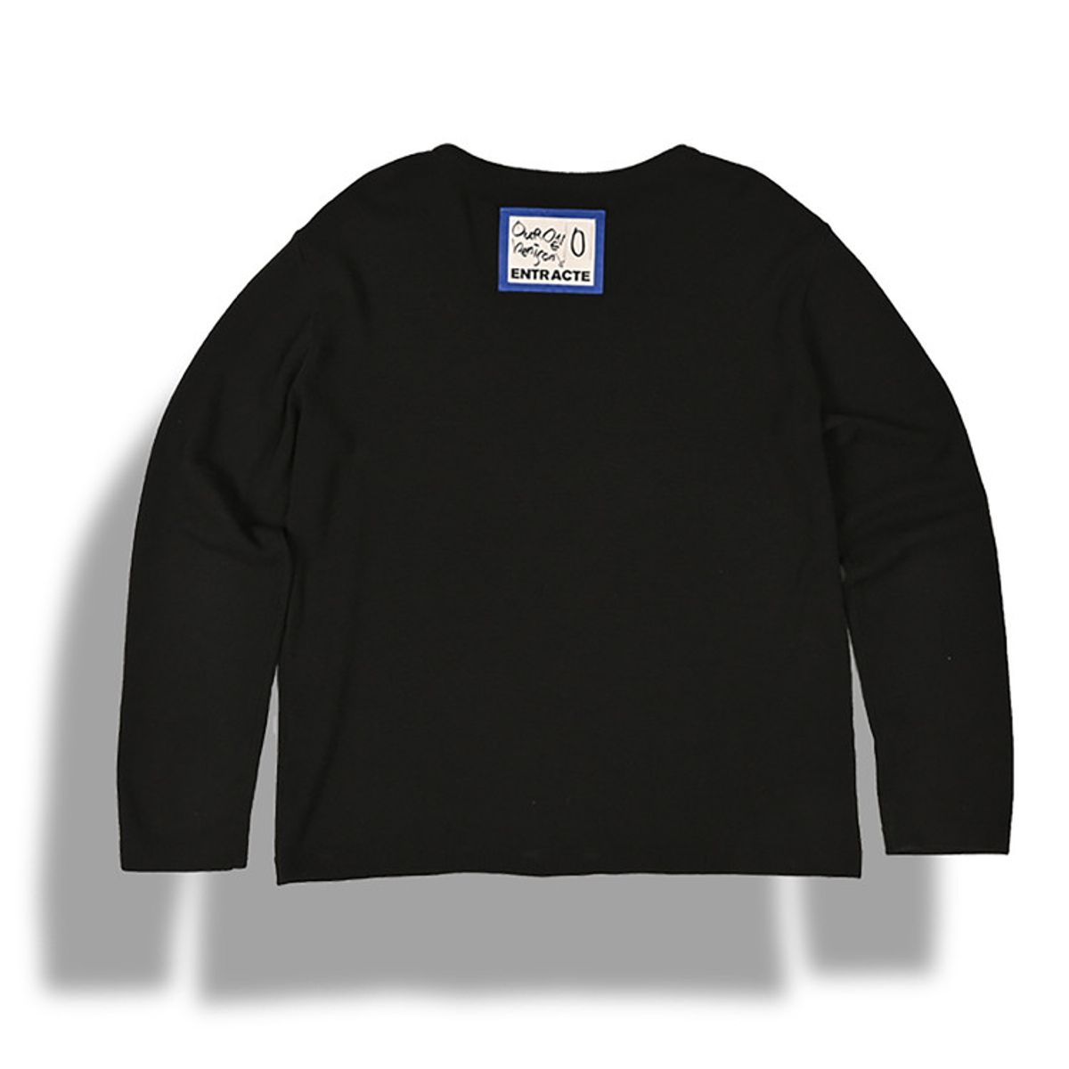 안트렉트(ENTRACTE) Long Sleeve Cotton Knit BLACK