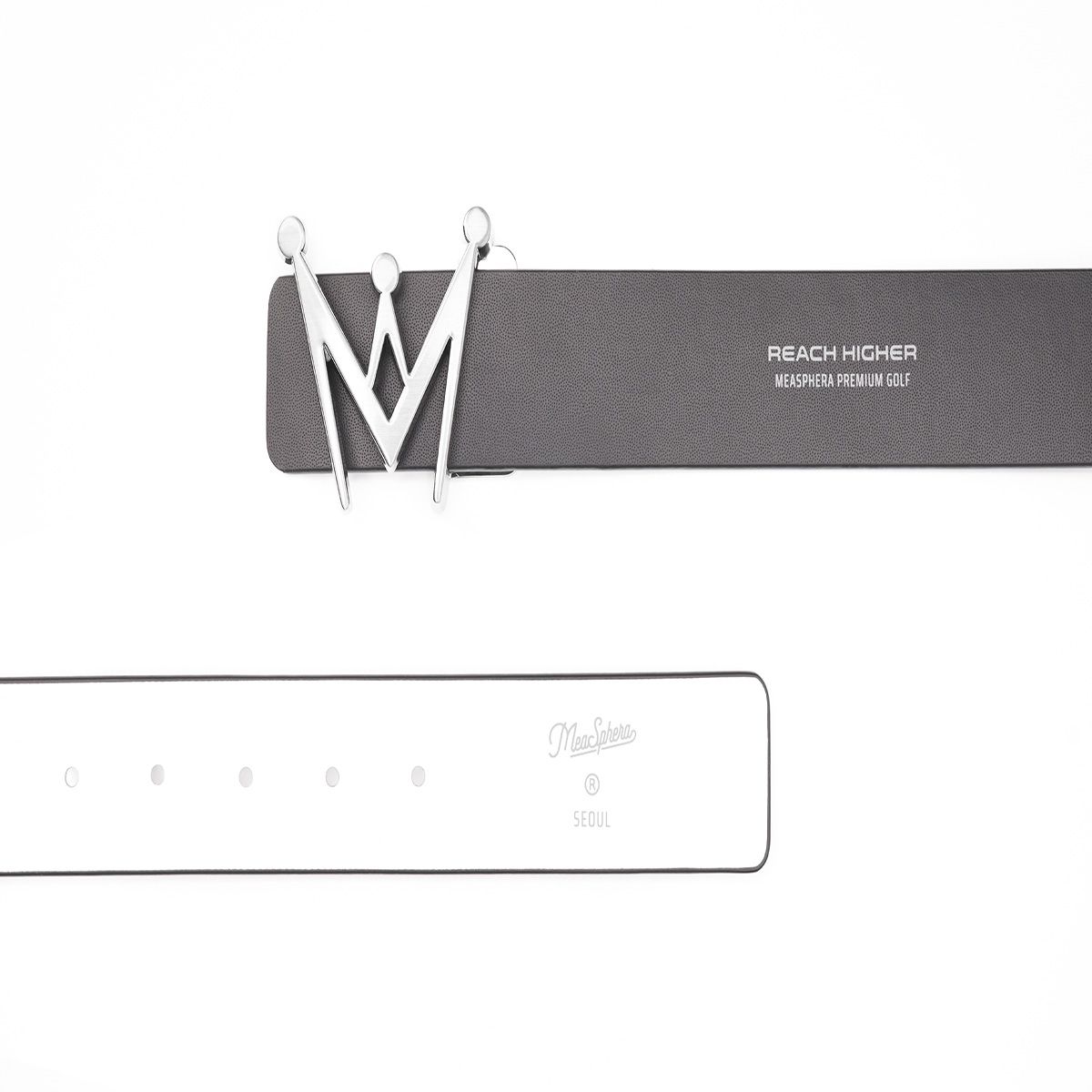 미스페라(MEASPHERA) CROWN REVERSIBLE BELT SILVER