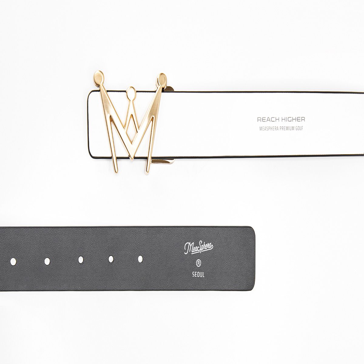 미스페라(MEASPHERA) CROWN REVERSIBLE BELT GOLD